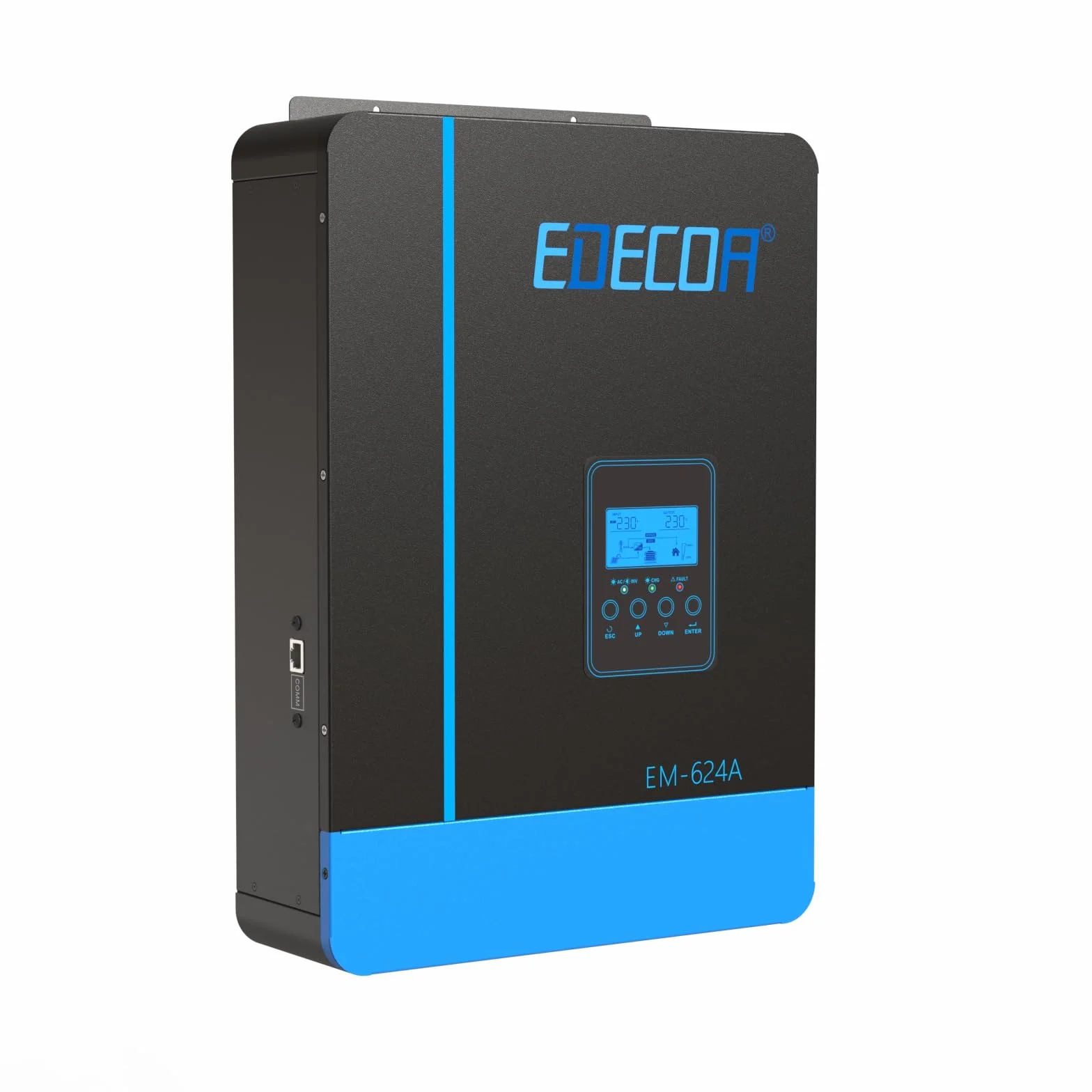 EDECOA 6200w Inverter ibrido da 48v a 230v 7000VA Caricatore solare MPPT 110A Onda Pura Off-Grid Caricabatterie Regolatore di carica solare a priorità di rete (compatibile con il modulo WiFi)