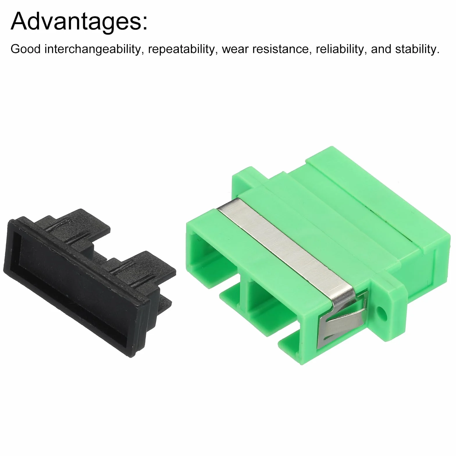 QUARKZMAN Ferrule Ottico in Fibre Sc-Sc/Apc, Adattatore Duplex a Fibre Singola, Sc-Sc/Apc, per Connettore di Rete Internet, 6 Pezzi