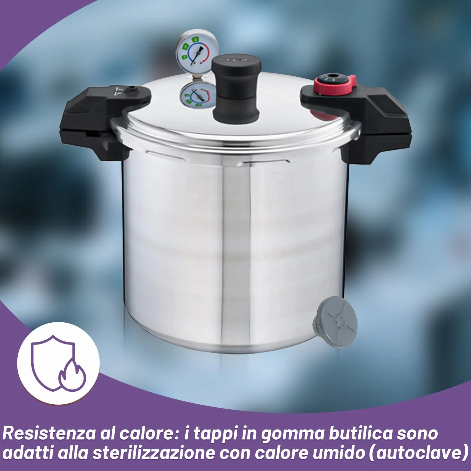 Tappi in gomma per fiale da 13 mm 100 pezzi autoguarigione sterilizzabili a vapore