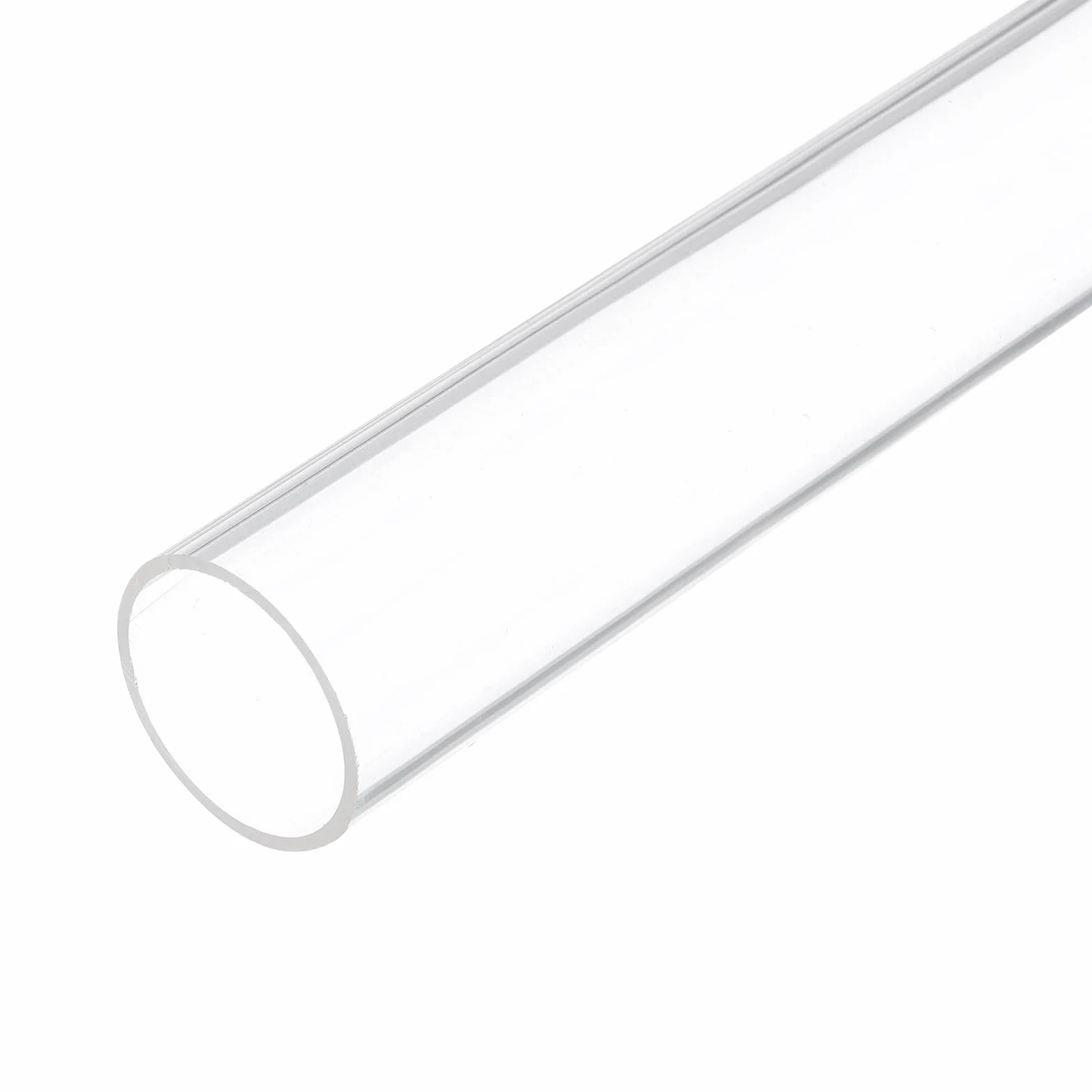Tubo Rigido in Plastica Trasparente da 6" 34mm x 40mm (1.3" x 1.6") Tubo in Acrilico Tondo in Policarbonato, [Per Idraulica, Acquari, Fai da Te]