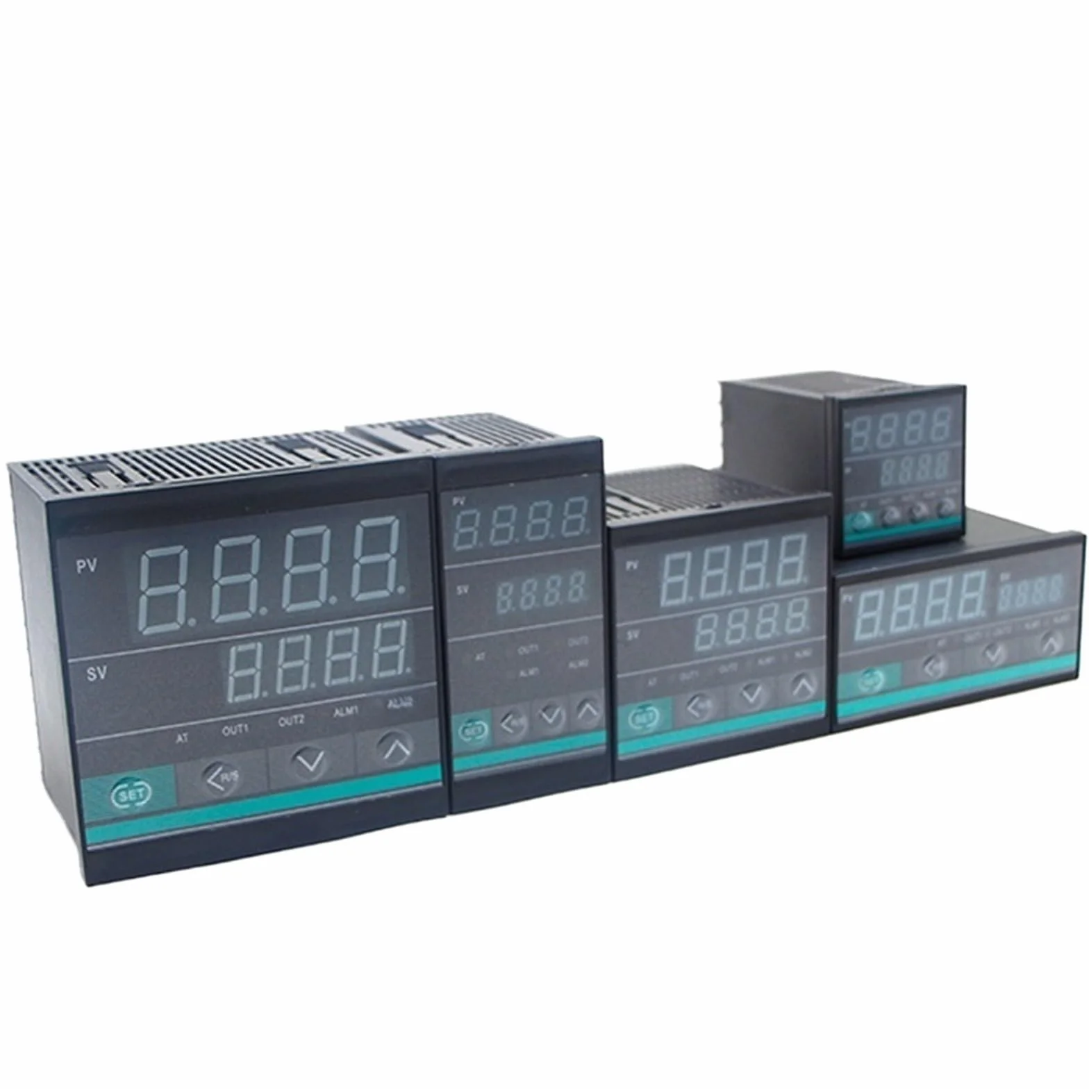 CH702 72 * 72mm Multy Ingresso KEJ PT100 0-10V 4-20mA Tensione PID Uscita Relè SSR AC 220V 24VDC 380VDC Regolatore di Temperatura(2Alarm Double Output,24V 4-20mA Input)