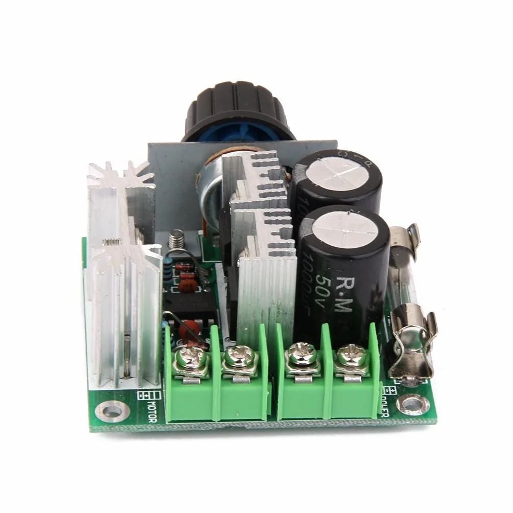DollaTek Regolatore di velocità del Motore DC PWM 12V-40V 10A con manopola