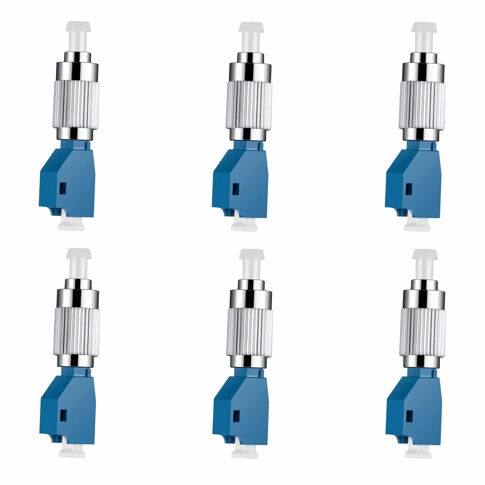 6 pz Visual Fault Locator Adattatore FC Maschio a LC Femmina Adattatore Fibra Ottica Convertitore Singola Modalità 9/125um Adattatore Ottico Ibrido Adattatore Fibra Ottica UPC Adattatore