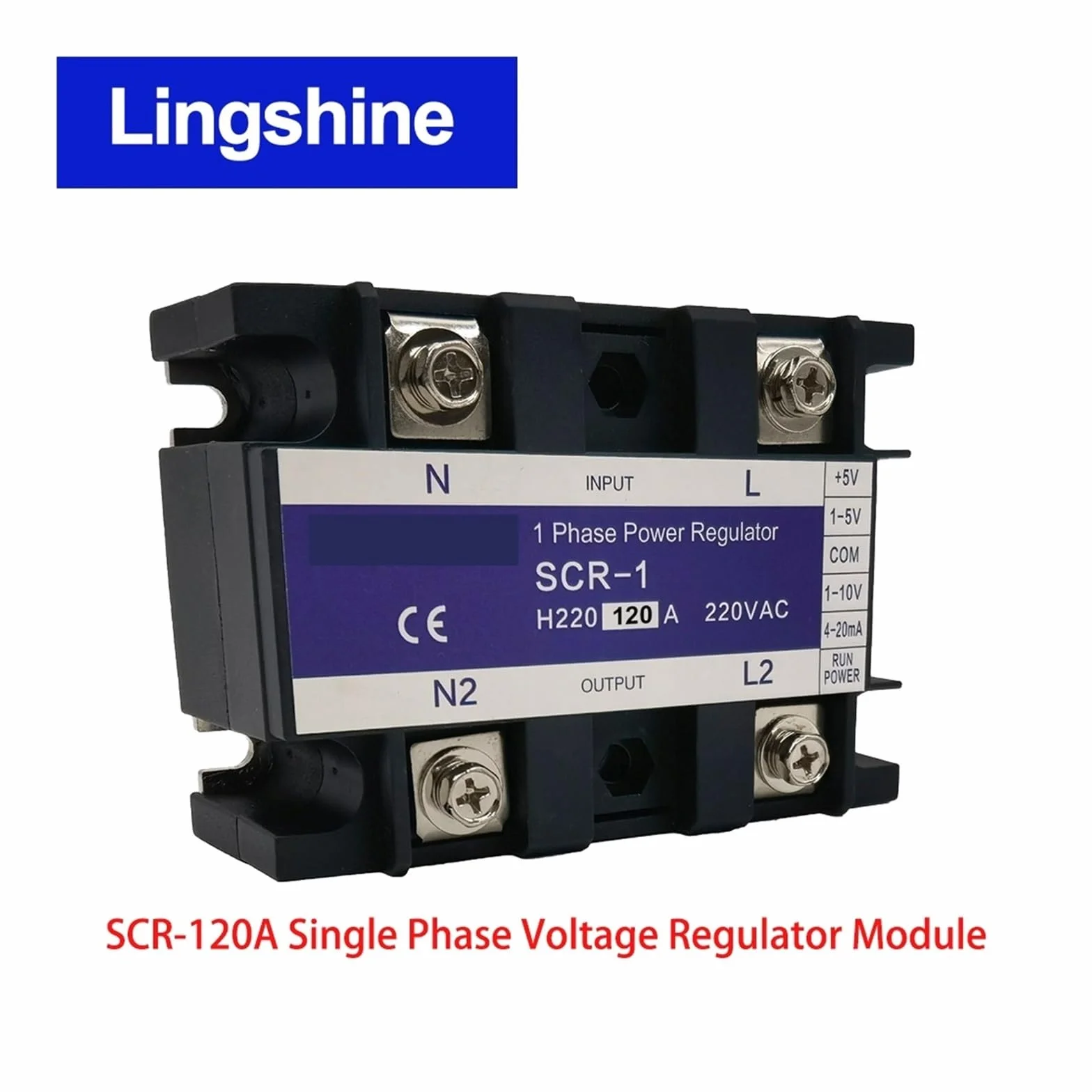 120A SCR-120A Regolatore monofase Modulo regolatore di Potenza Supporto 0-10V 4-20mA 1-5V Segnale di Controllo potenziometro