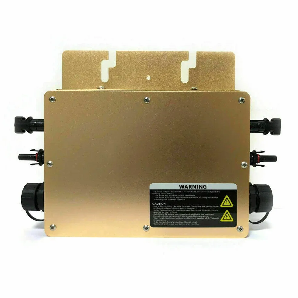 Micro inverter solare WVC 600 - Micro inverter per pannello solare con pannello solare (oro, 600 W)