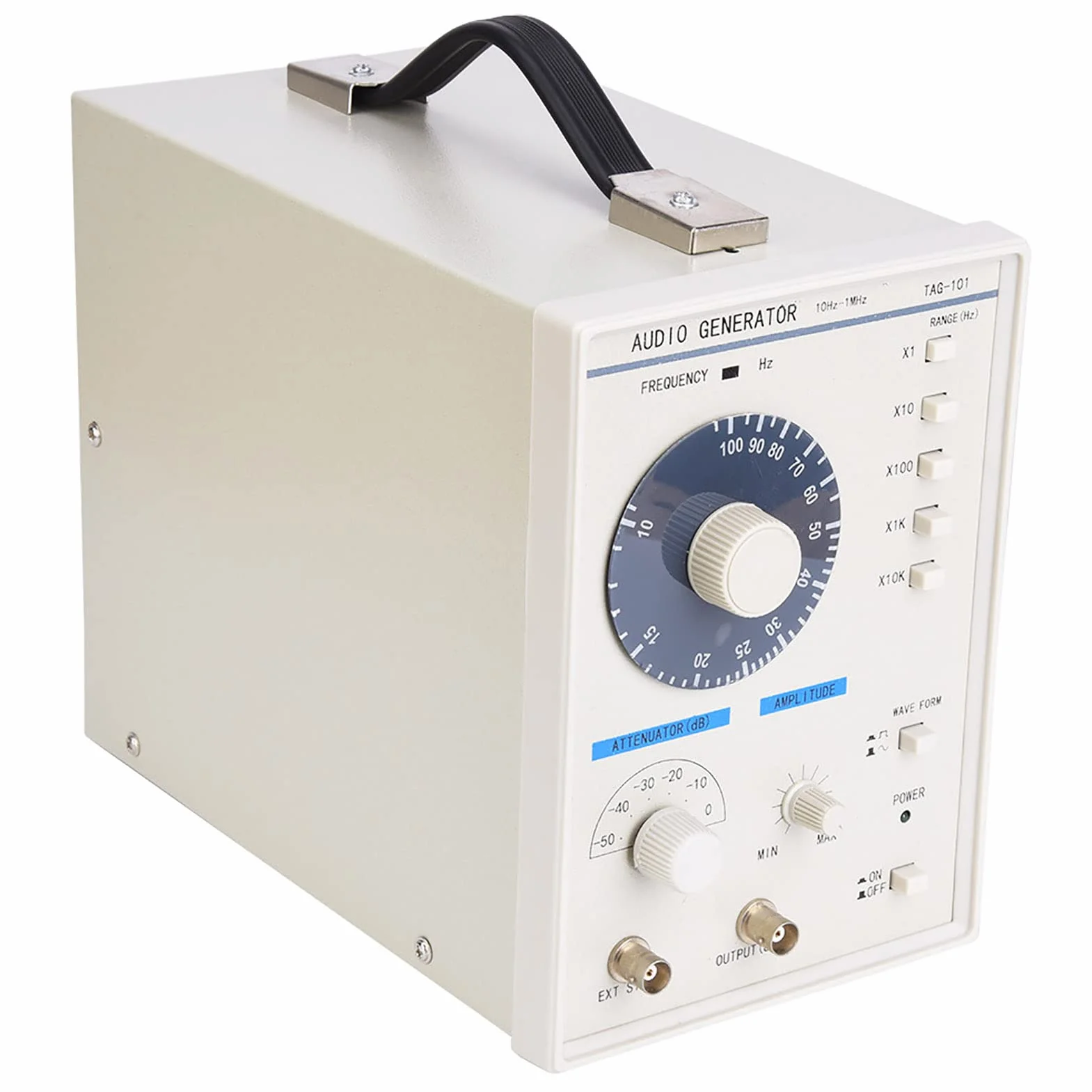 Generatore audio TAG-101, generatore di segnale audio 10Hz-1MHz, kit generatore di segnale ad alta precisione, per ingegneria elettrica, laboratori, linee di produzione, ecc.(SPINA UE)