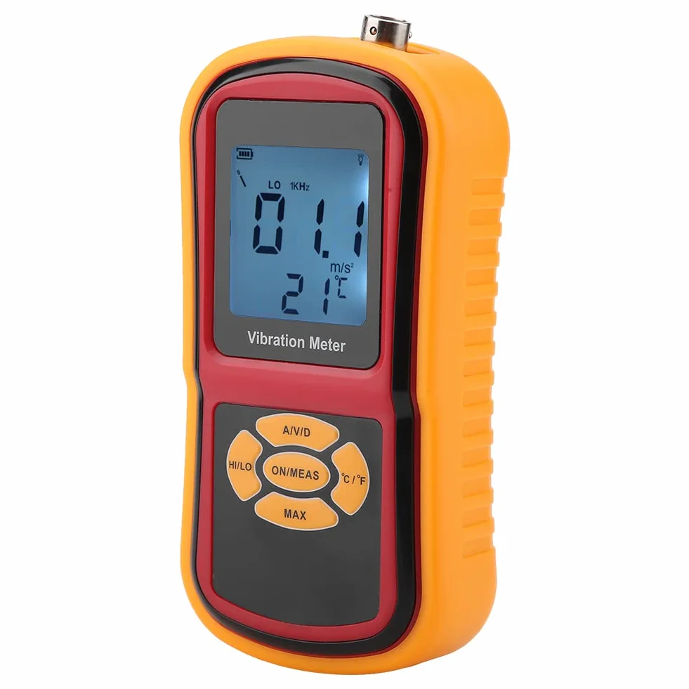 Mini Misuratore di Vibrazioni Digitale con Display LCD con Sonde S e L, per Orologi Meccanici, Motori, Ventole e Cuscinetti