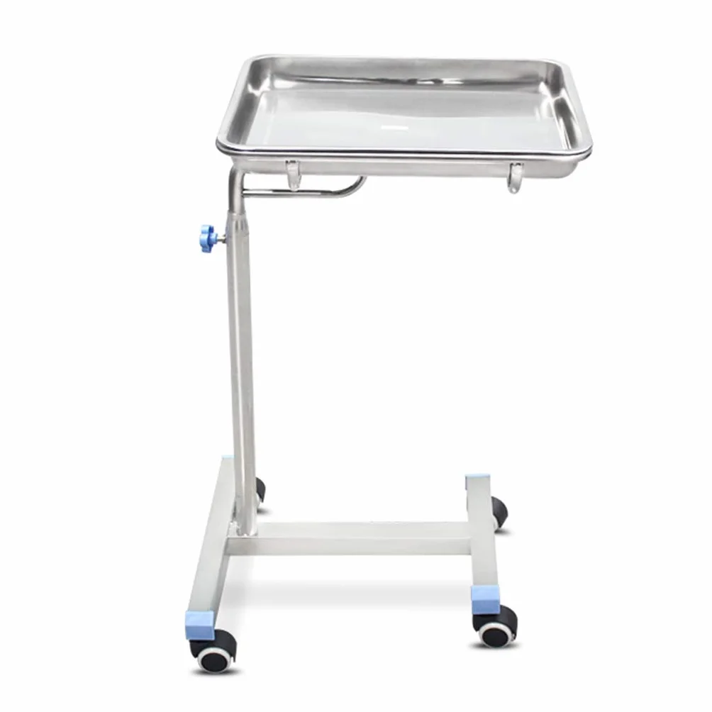 Carrello mobile in acciaio inox con vassoio Mayo, altezza regolabile, per medici, tatuaggi, spa, saloni di cura personale nei saloni di tatuaggi