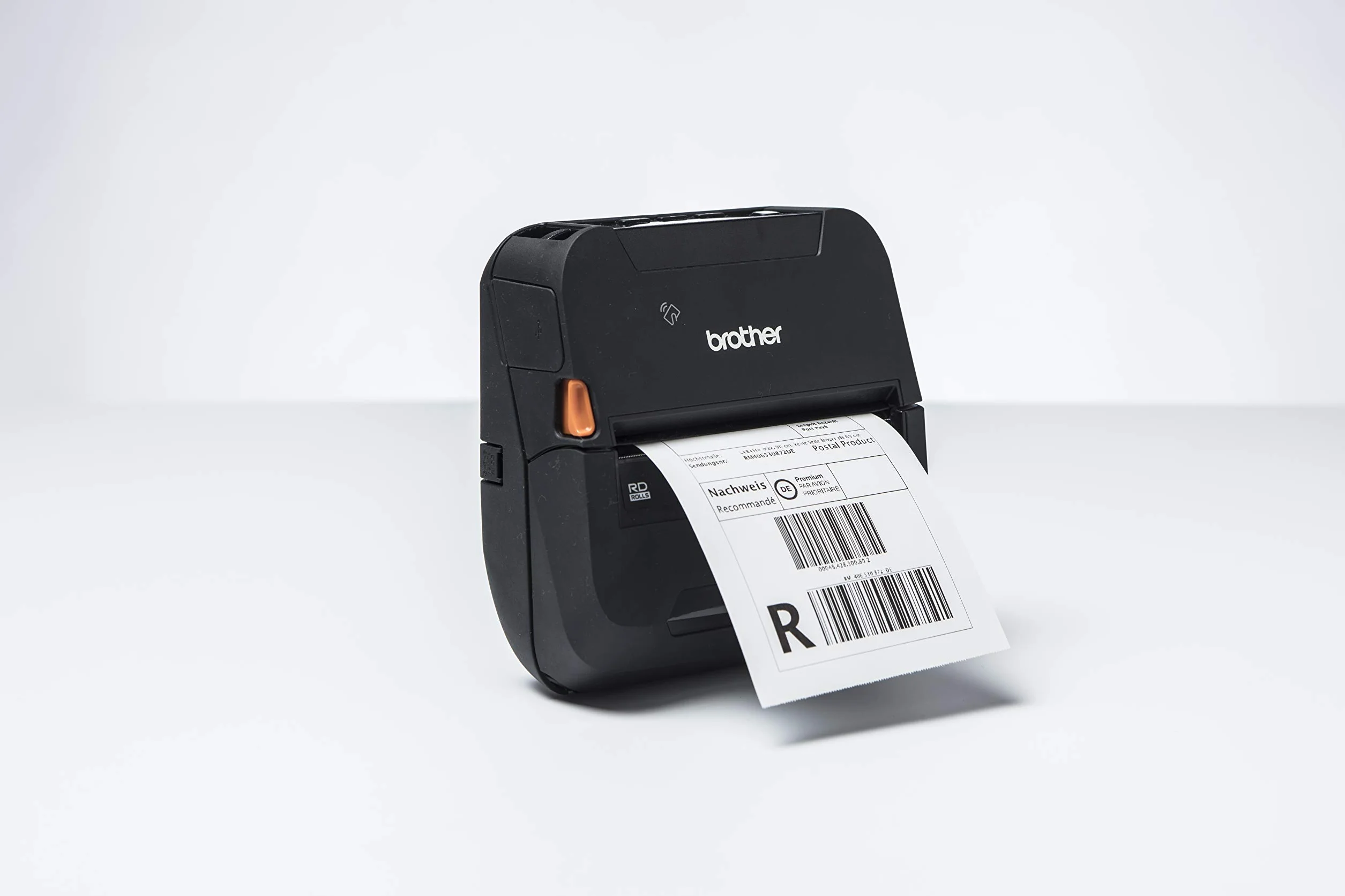 Brother RJ4230B | Stampante portatile fino a 4" | Termica diretta | USB, Bluetooth e NFC | Fino a 127 mm/sec | Colore Nero