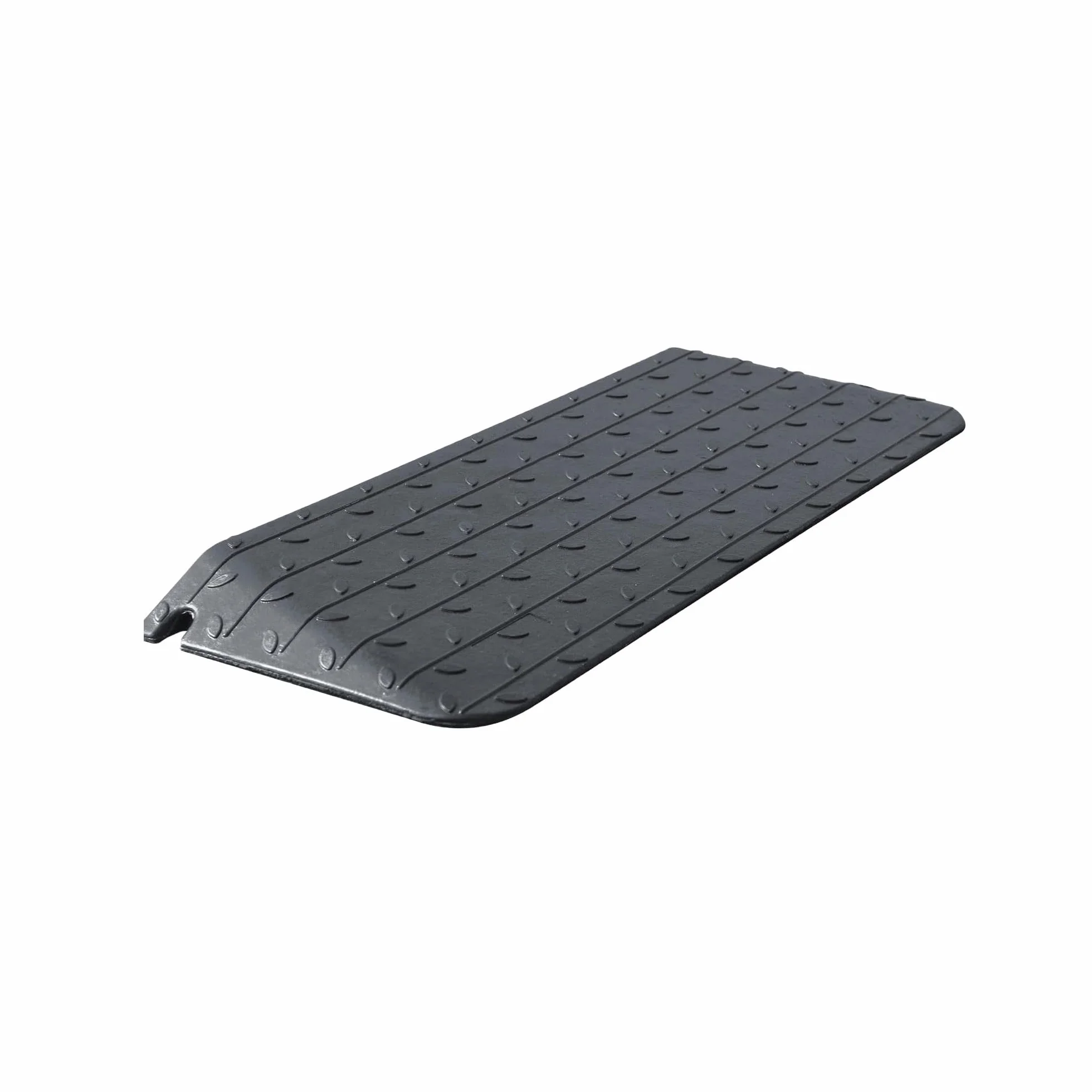 Rampe Antiscivolo in Gomma per Soglia della Porta con Capacità di Carico di 998Kg, Rampe Pesanti per Marciapiede per Sedie a Rotelle, Moto e Traffico Pedonale (6.4cm H, pezzi, 1)