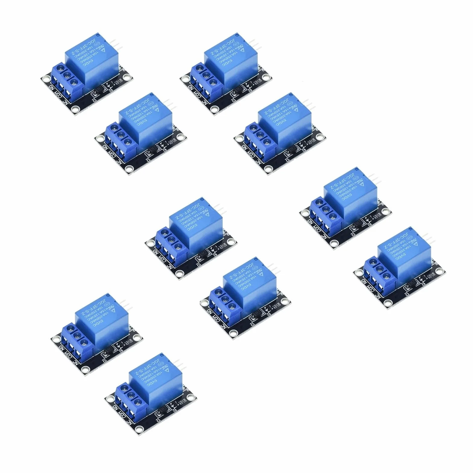 Modulo relè 1/2/5/10 pezzi 5V 1 canale con accoppiatore ottico KY-019 SRD-05VDC-SL-C con contatto NO/NC for controllo apparecchio Ardu+ino(10PCS)