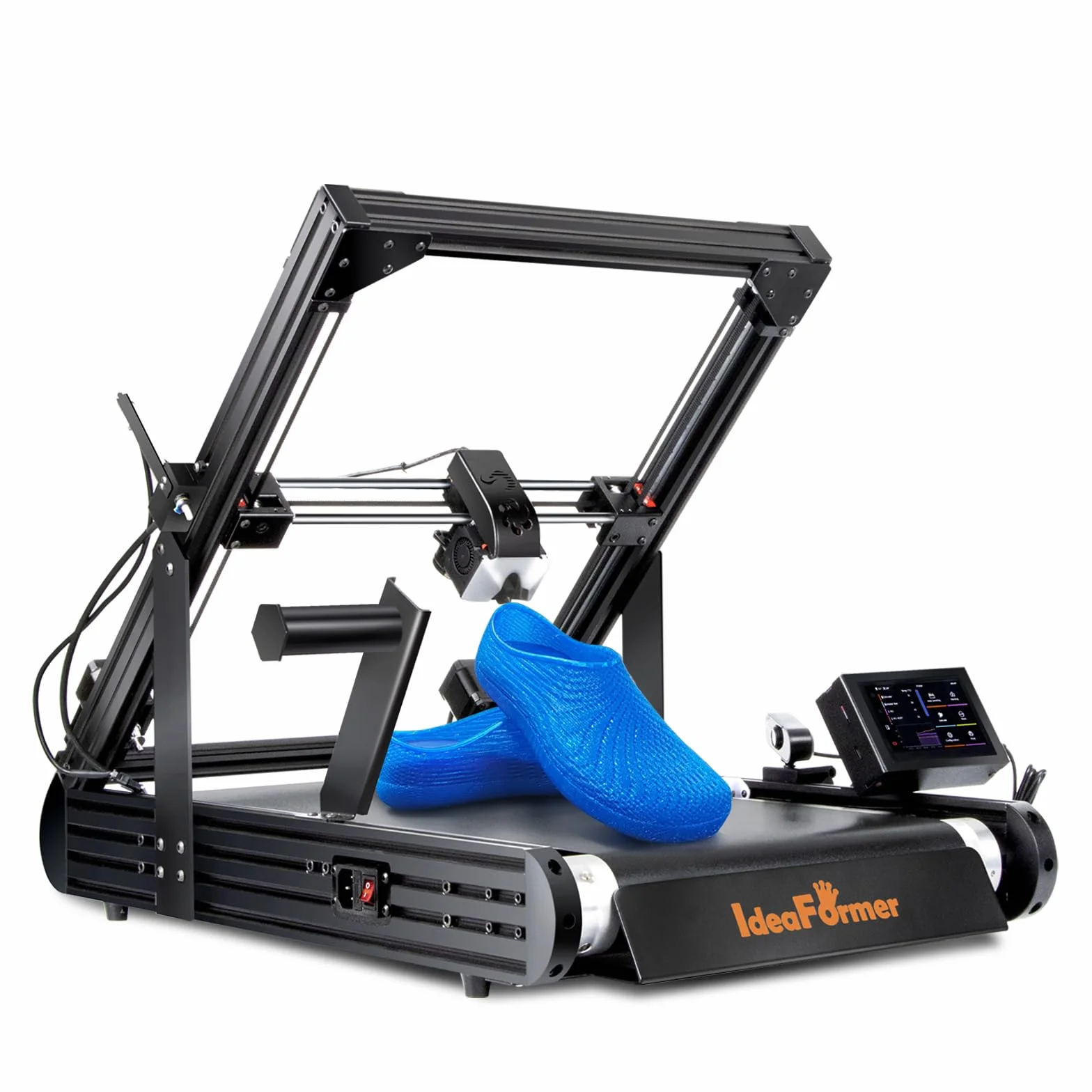 IdeaFormer IR3 V2 - Stampante 3D con nastro trasportatore, 250 × 250 × ∞ mm, cintura in metallo Z, pile e stampa veloce, max 400 mm/s
