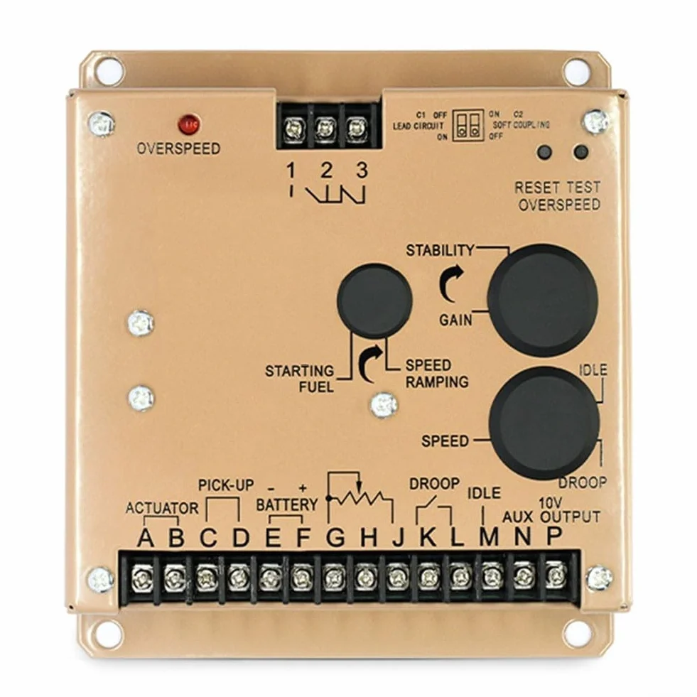 Unità di controllo elettronica del motore del regolatore Esd5570e del generatore diesel con regolamento preciso Meccanismi multipli di protezione e involucro robusto del metallo per le operazioni