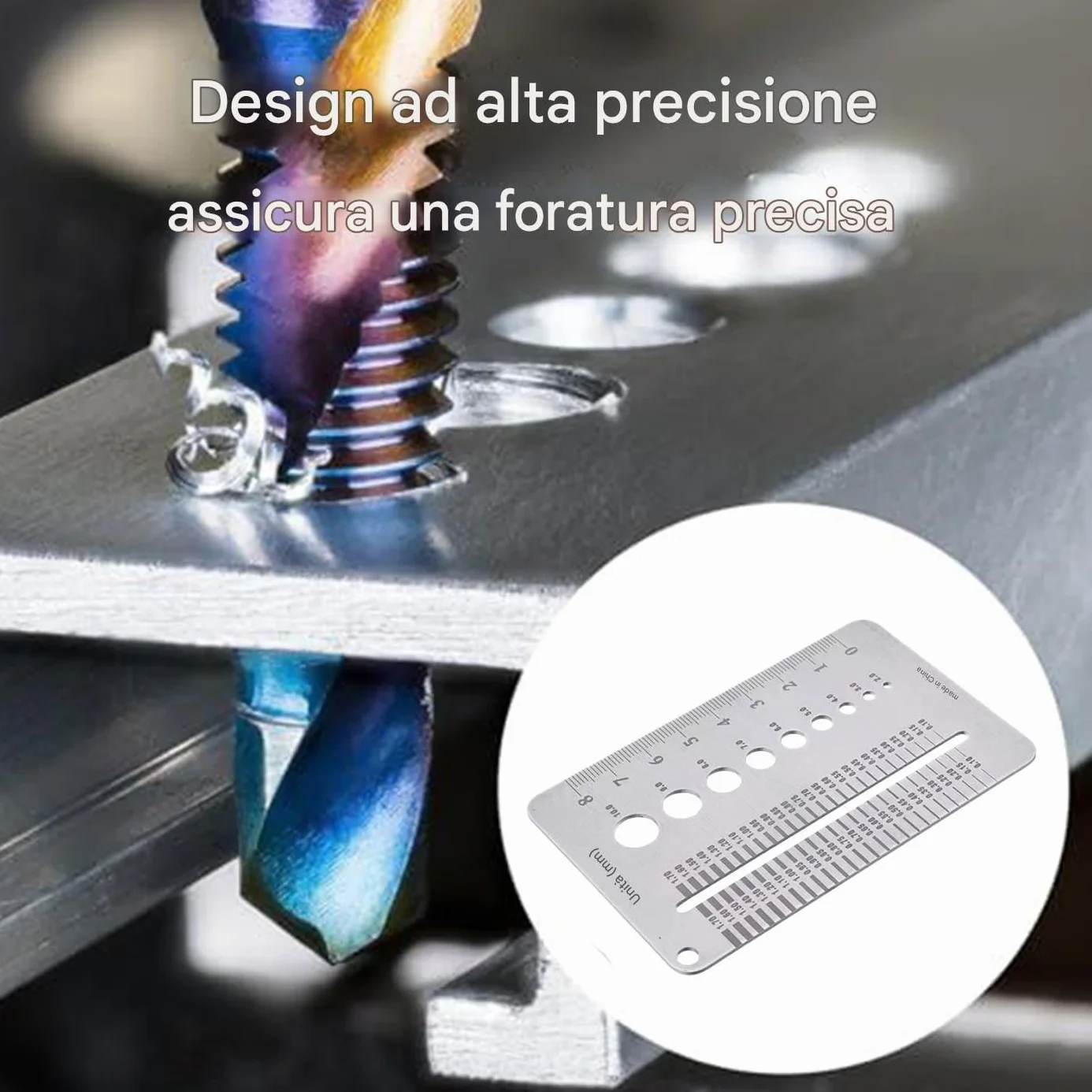 Scheda Misuratore Fessure | Righello per Intervalli Professionali,Strumento Portatile per Monitoraggio Fessure Murature in Calcestruzzo Domestico