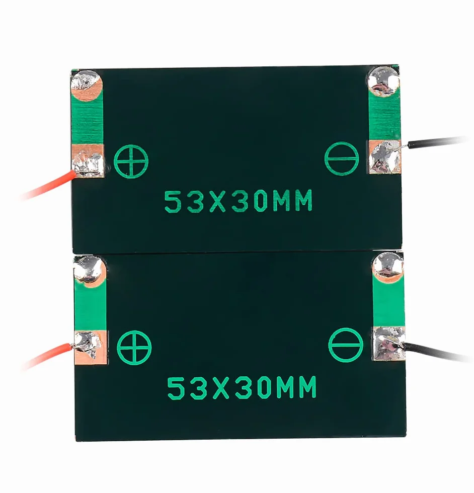 Mini Pannelli Solari 5V 30mA 2.08"x1.18" 53mmx30mm Kit Celle Fotovoltaiche Fai-da-te 10 Pezzi