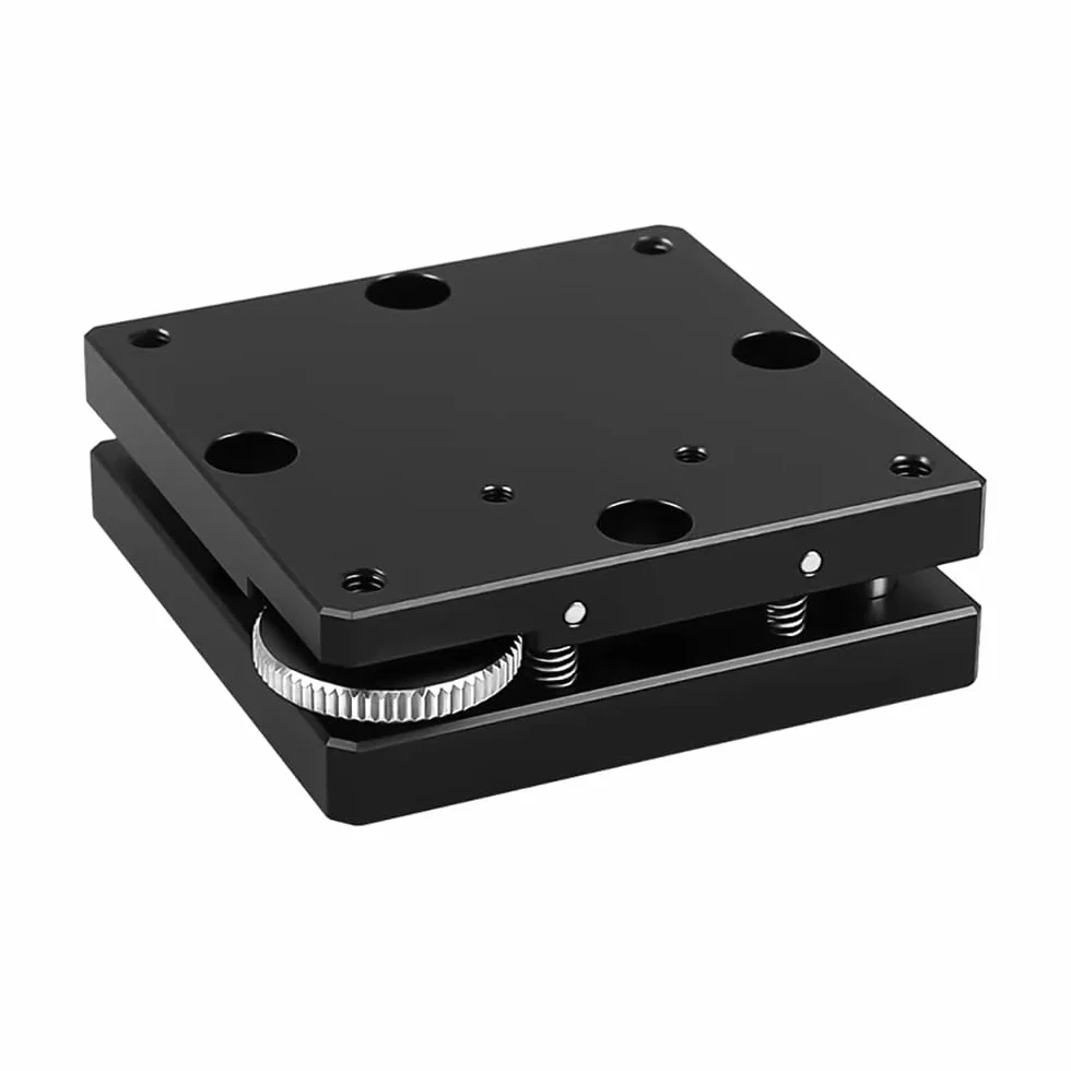 Tavolino Inclinabile Manuale dell'Asse XY, Piattaforma Regolabile con Micrometro di Precisione AHELF42-60 (±2°), per Microscopia e Automazione