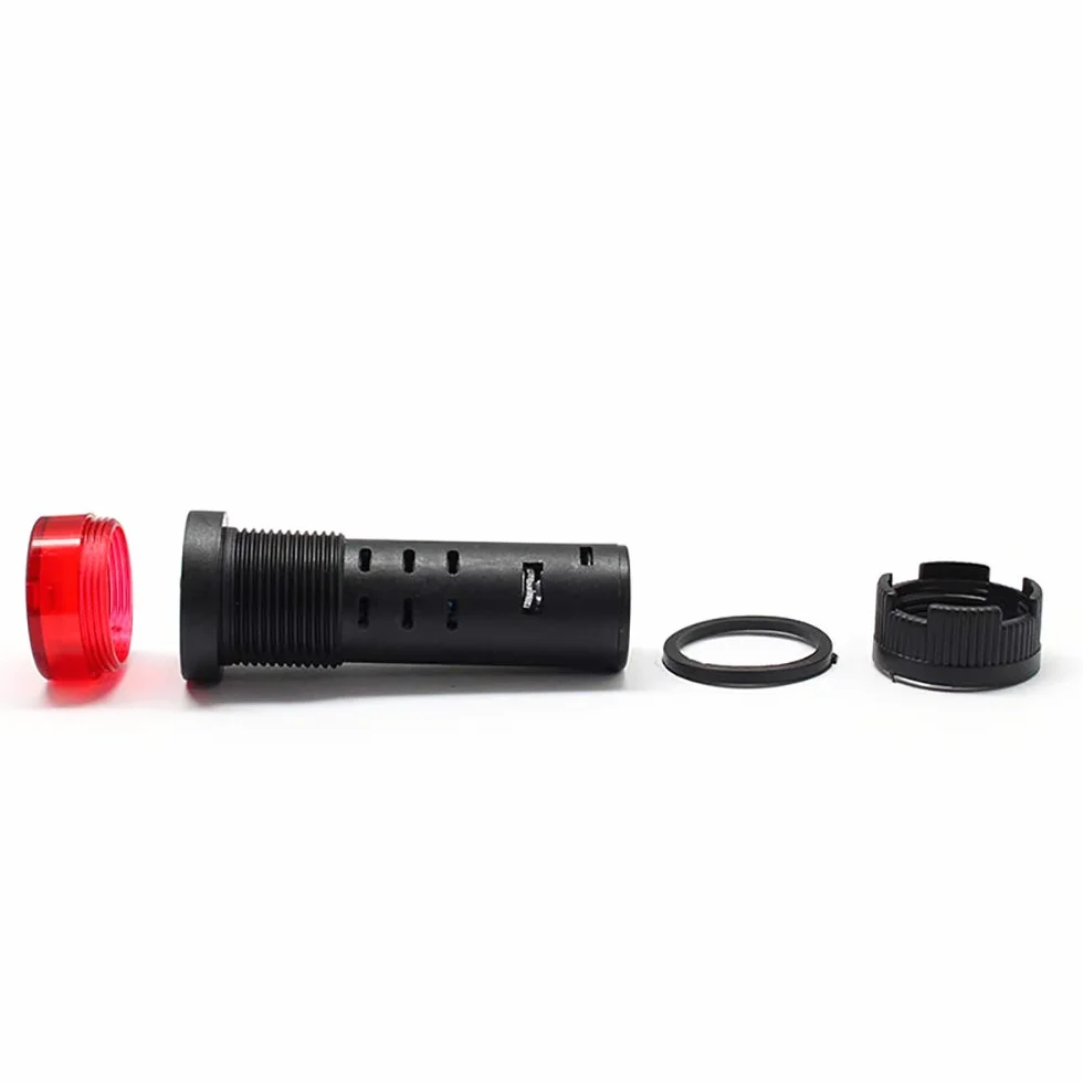 Indicatore luminoso rosso/giallo/verde con cicalino AC/DC 24V/220V montaggio a pannello 22mm