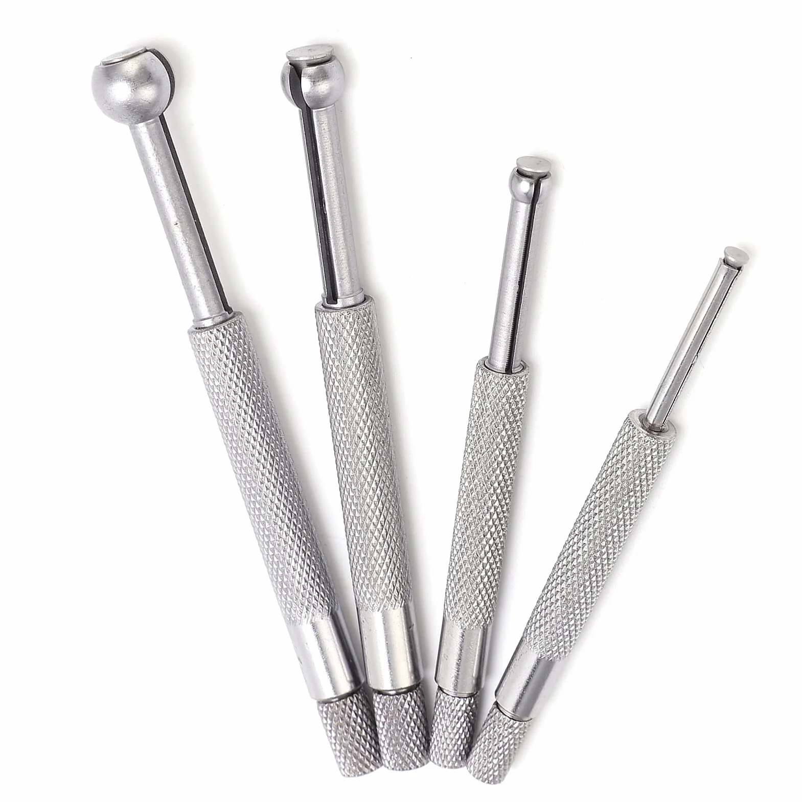 Set di Misuratori per Fori 4 Pezzi Misuratore Telescopico a Sfera Piena 3‑13 Mm per la Misurazione di Scanalature di Fessure di Piccoli Fori