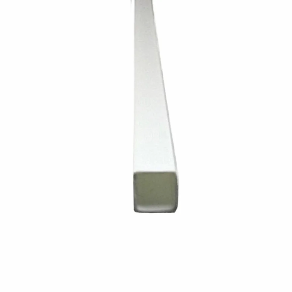 Tubi quadrati in plastica ABS 500mm x 5mm 10 pezzi fai da te bianchi