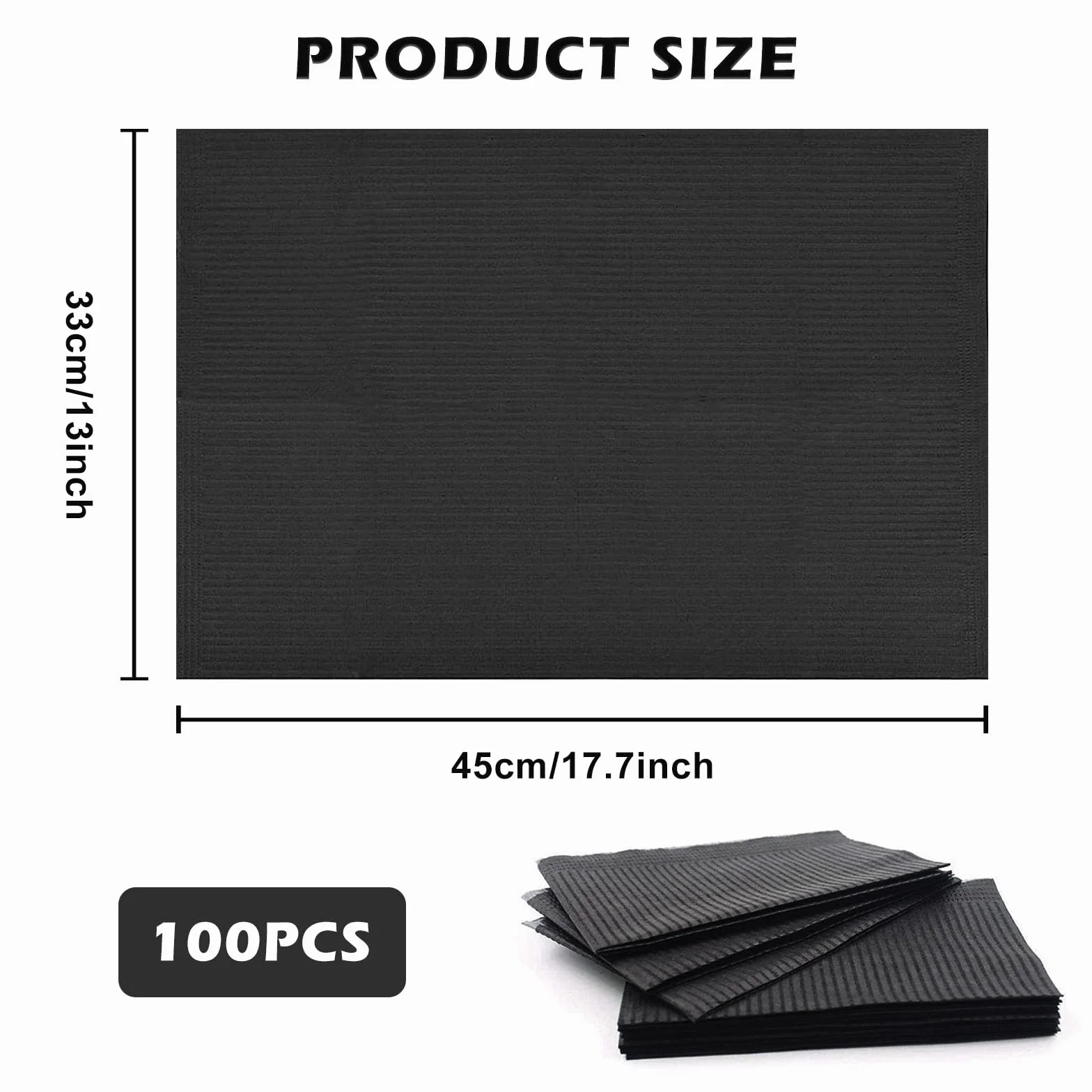 Nizirioo 100 Pezzi Bavaglini Dentali 33x45cm Impermeabili 3 Strati Tovaglia Tatuaggio Monouso