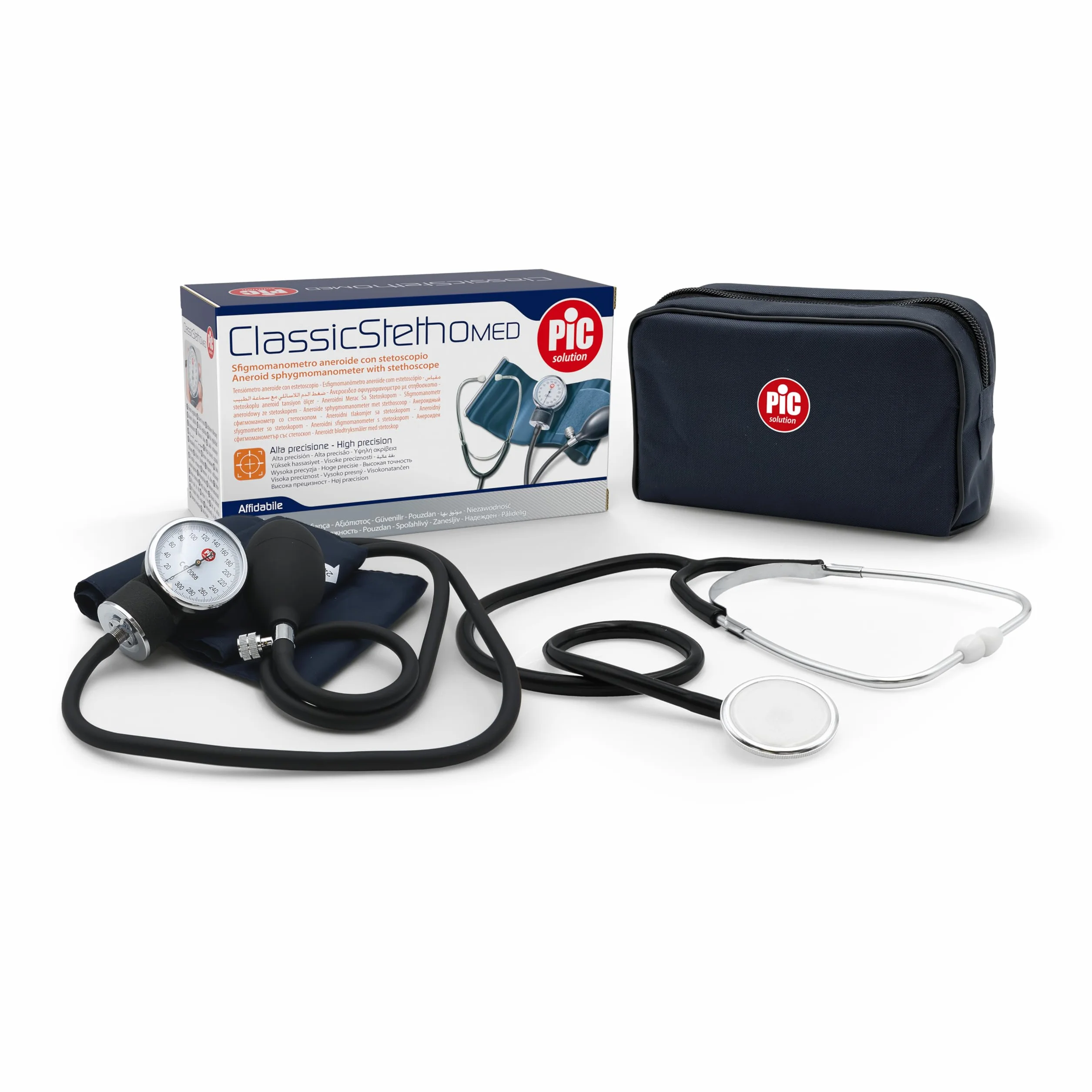 Pic Solution Misuratore di Pressione Aneroide ClassicStethoMED con Stetoscopio