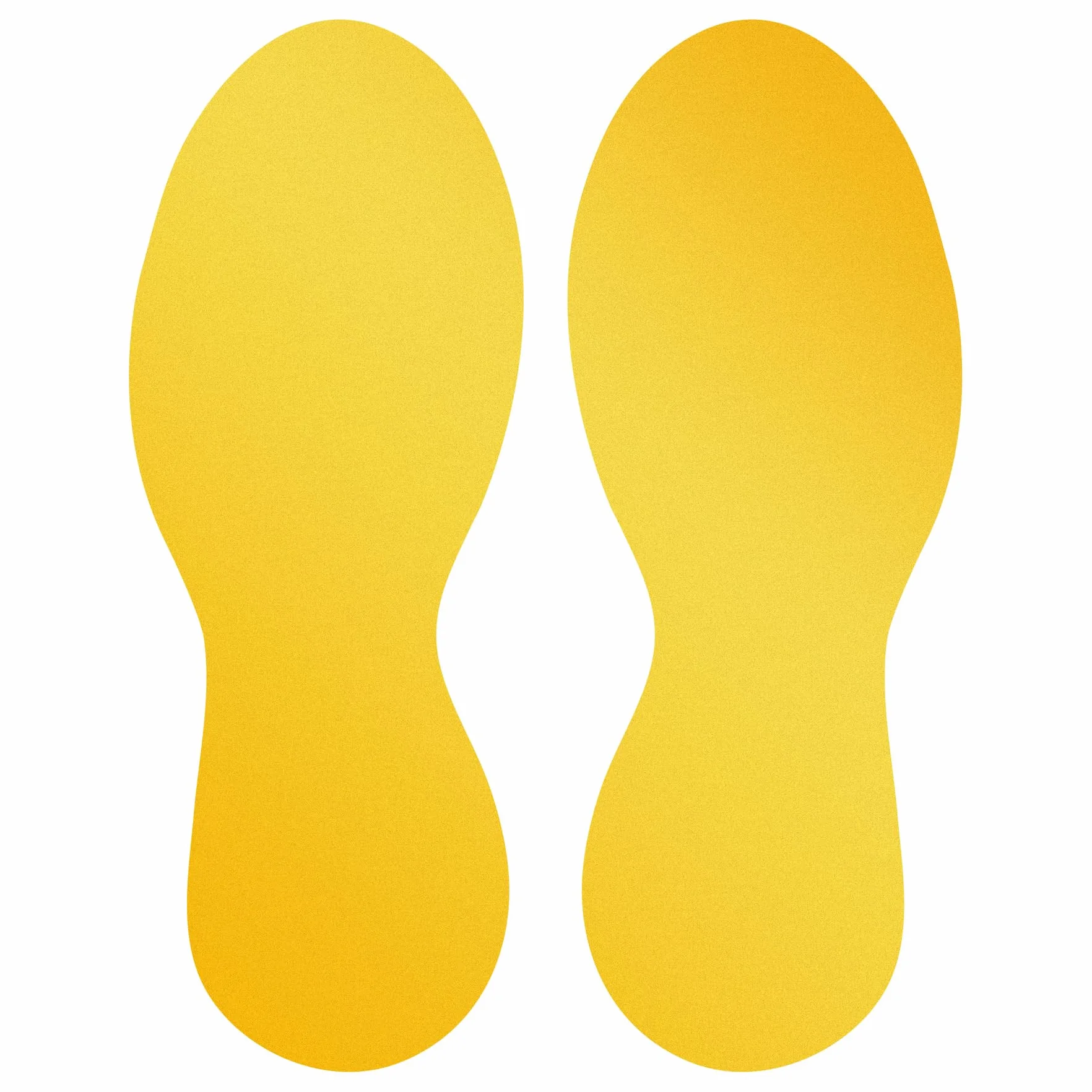 Durable 172704 - Marcatura a Pavimento Forma del Piede, Piedini di Marcatura Autoadesivi, 5 Coppie, Ral 1003 Giallo Segnaletico