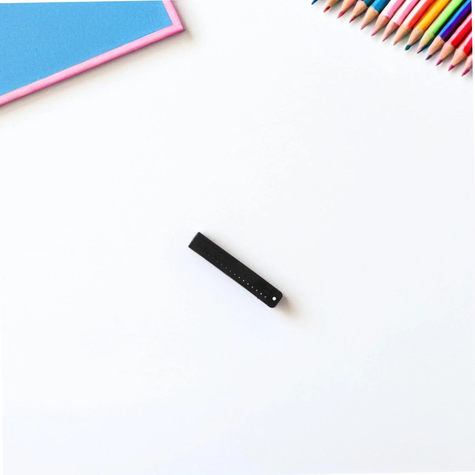 YARNOW Righello di Misurazione Endodontico 2 Pezzi in Plastica Nero Scala Chiara per Forniture Canalari Strumento di Precisione per Uso Clinico e Laboratorio