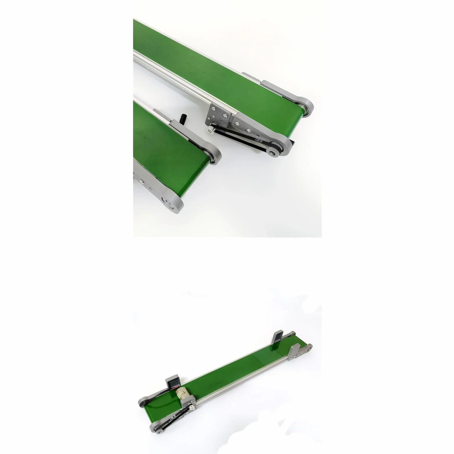 Mini nastro trasportatore da tavolo 100 x 10 cm, reversibile, velocità 1,3-5 m/min, per bevande, fabbriche, piccolo trasportatore per una movimentazione e produzione efficienti