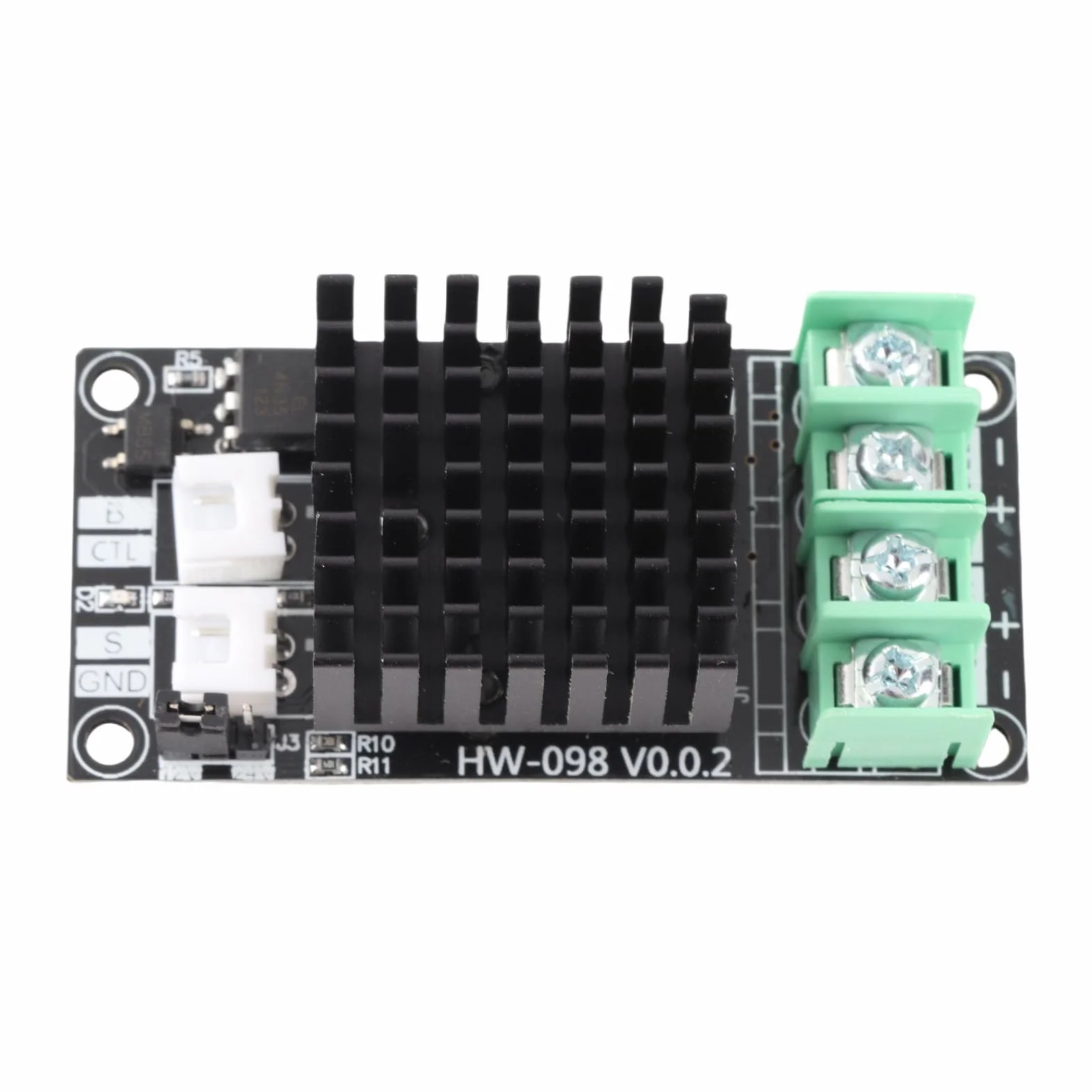 Modulo MOSFET 30A per Stampante 3D, Regolatore Temperatura Letto Riscaldato, Controllo Riscaldamento 3D Printer, Dimensioni 66,6x32mm