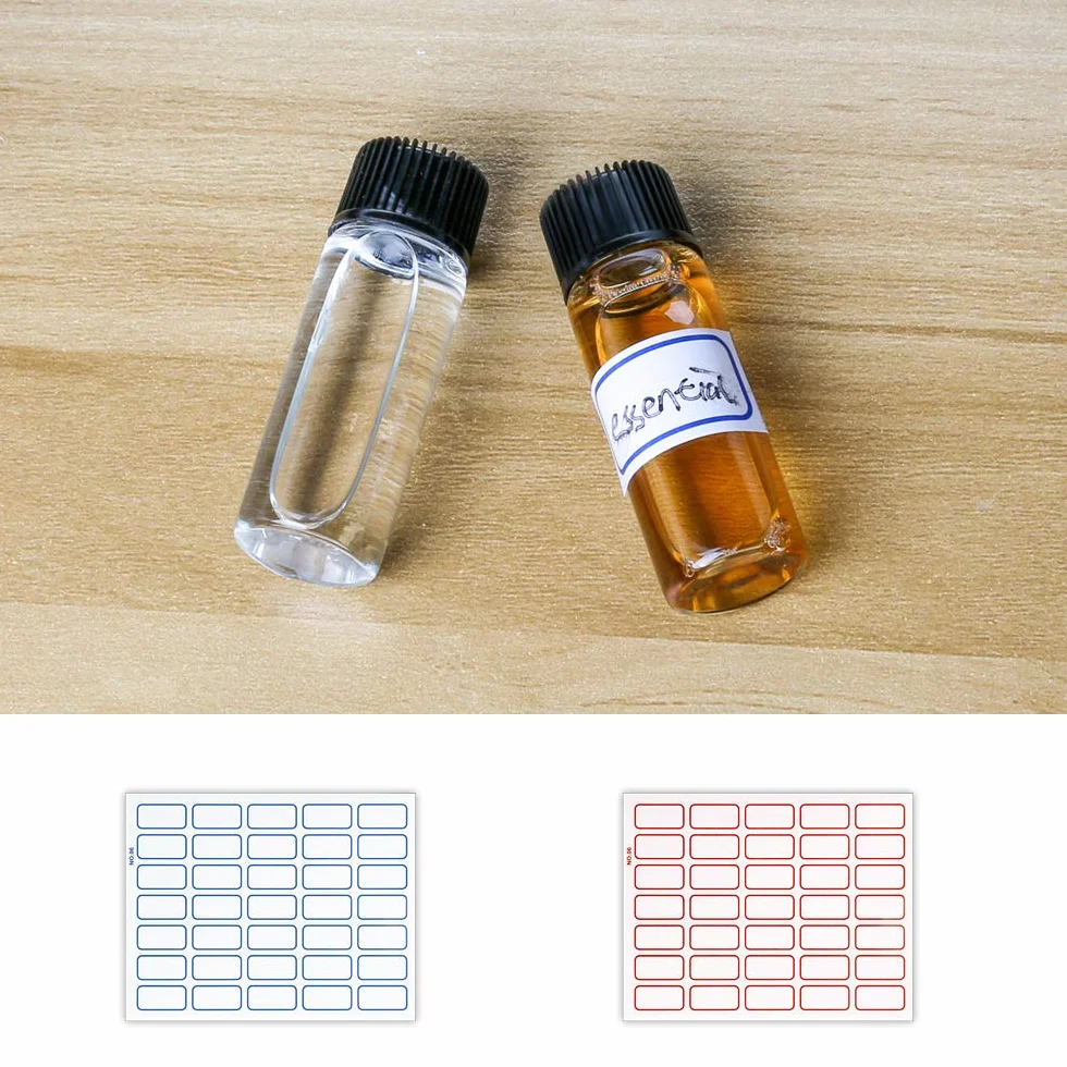 Flaconi in vetro trasparente 5 ml per oli essenziali, piccole fiale vuote con riduttore