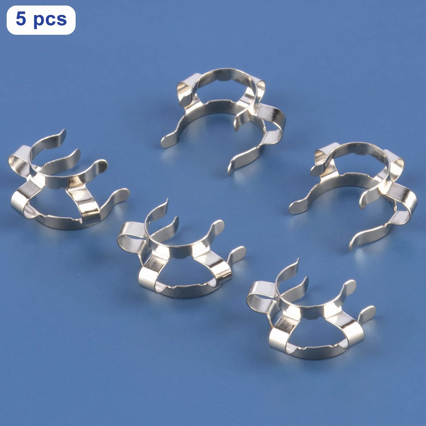 Labasics Keck Morsetto Clip in Metallo 5 pezzi 14 mm Laboratorio Accessorio