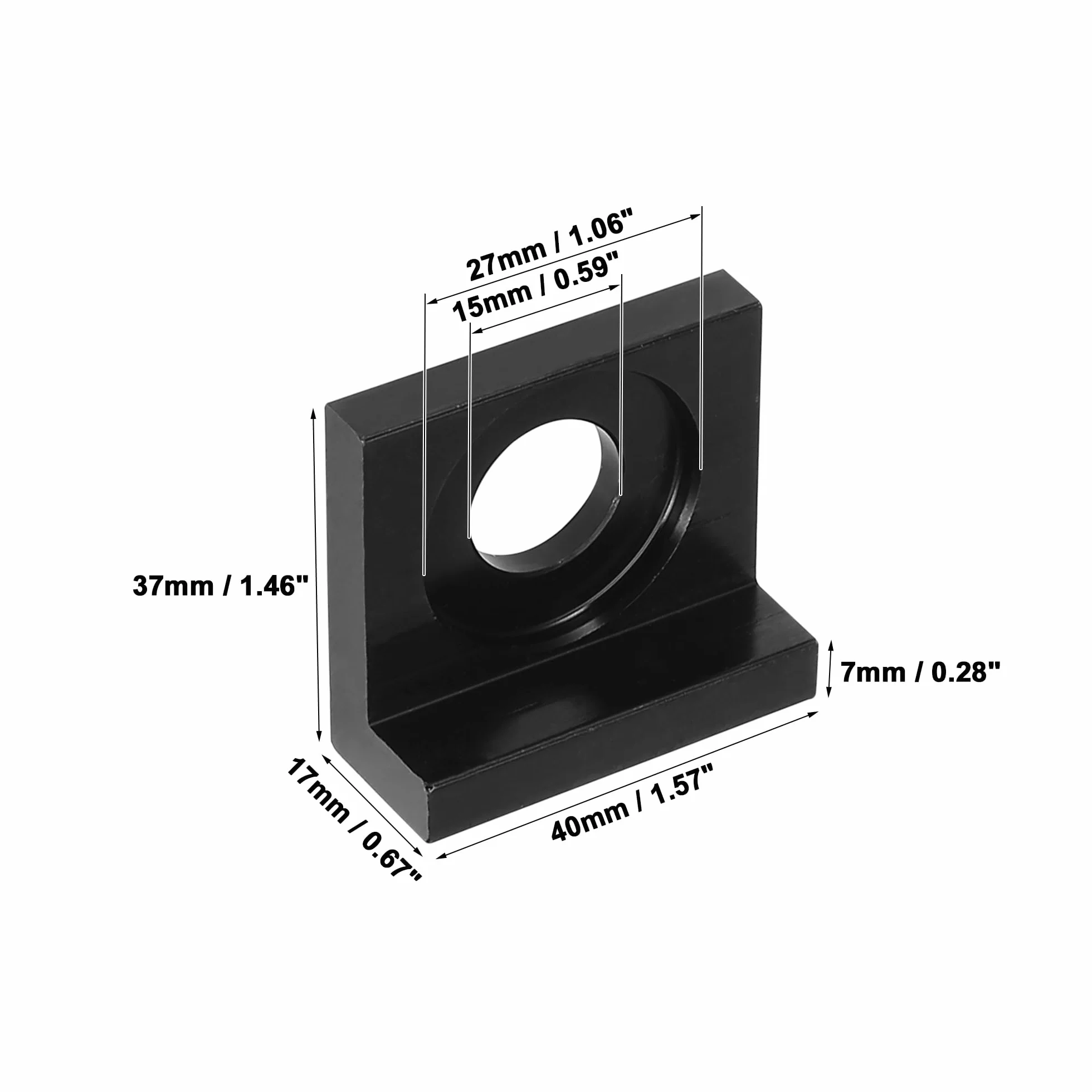 F FIERCE CYCLE 2 pz 15 mm Foro Dia Moto Regolatore Blocco Tenditore Nero