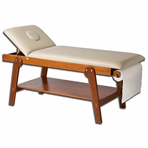 GIMA - Lettino per massaggi in legno Firenze con foro naso/bocca Ciliegia