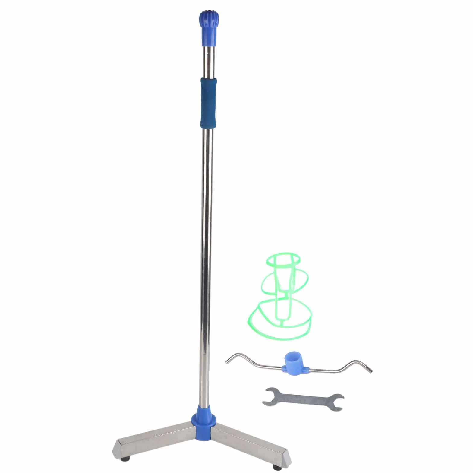 Brrnoo Asta per Flebo, Asta per Infusione Asta per Flebo per Uso Domestico con 2 Ganci per Clinica Domiciliare Supporto per Fleboclisi Regolabile in Altezza in Acciaio Inossidabile