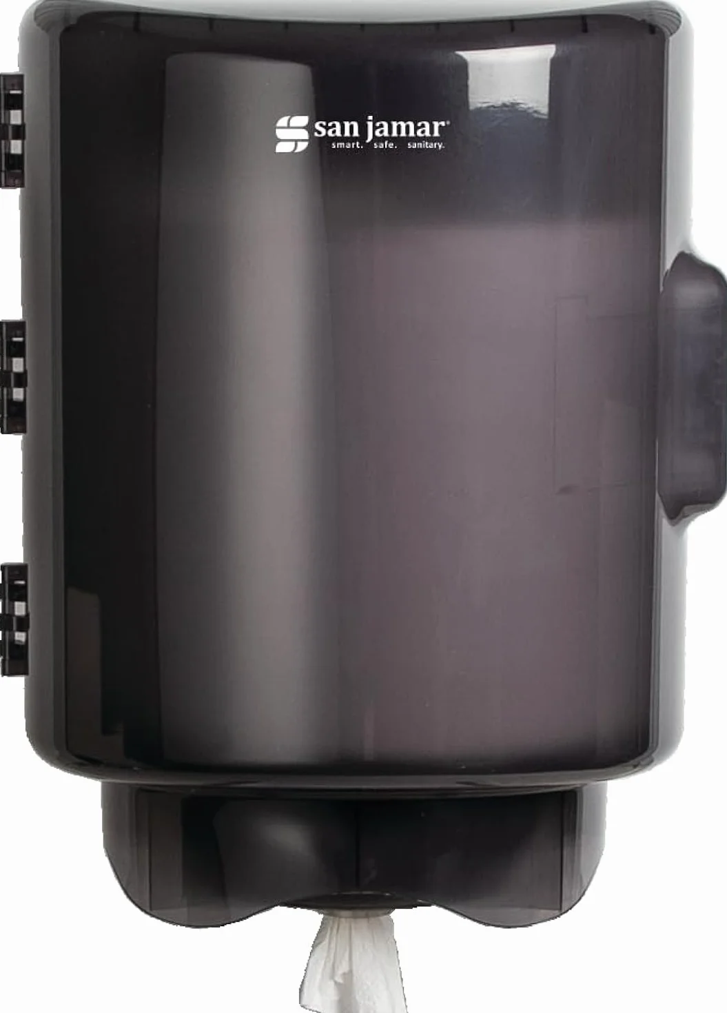 San Jamar Centerpull Dispenser asciugamani carta imbuto regolabile plastica 34x27x25 cm nero