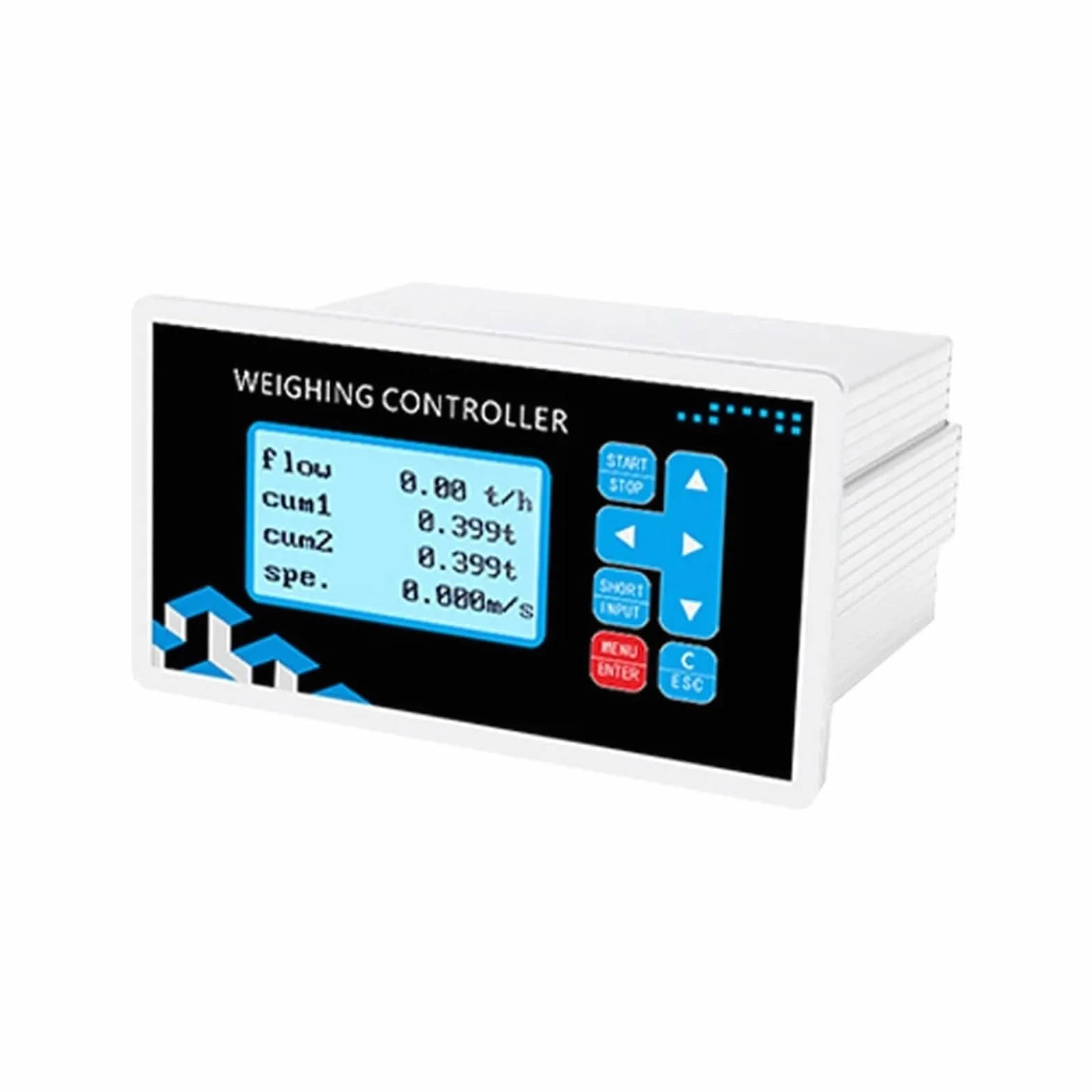 Sensore di peso della cella di carico digitale Indicatore di pesatura a nastro, migliora l'efficienza con schermo LCD Sistemi di controllo del display di pesatura a bilancia a nastro trasportatore