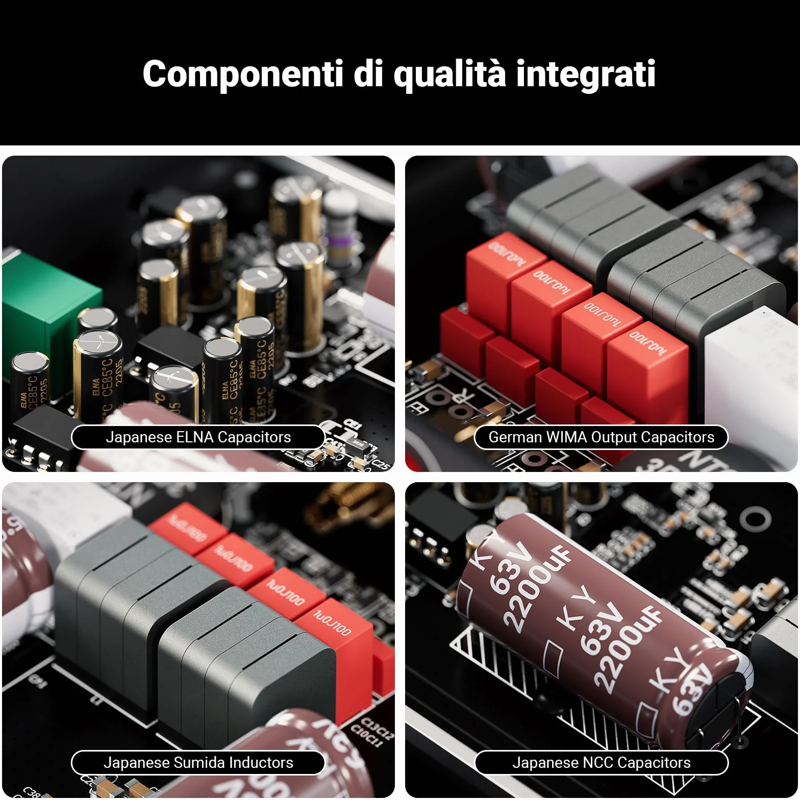 Fosi Audio V3 Amplificatore stereo Home Audio 300 Watt x2 Potenza TPA3255 Classe D Mini 2 canali per altoparlanti passivi da scaffale a torre Desktop Home Theater con alimentazione 48V