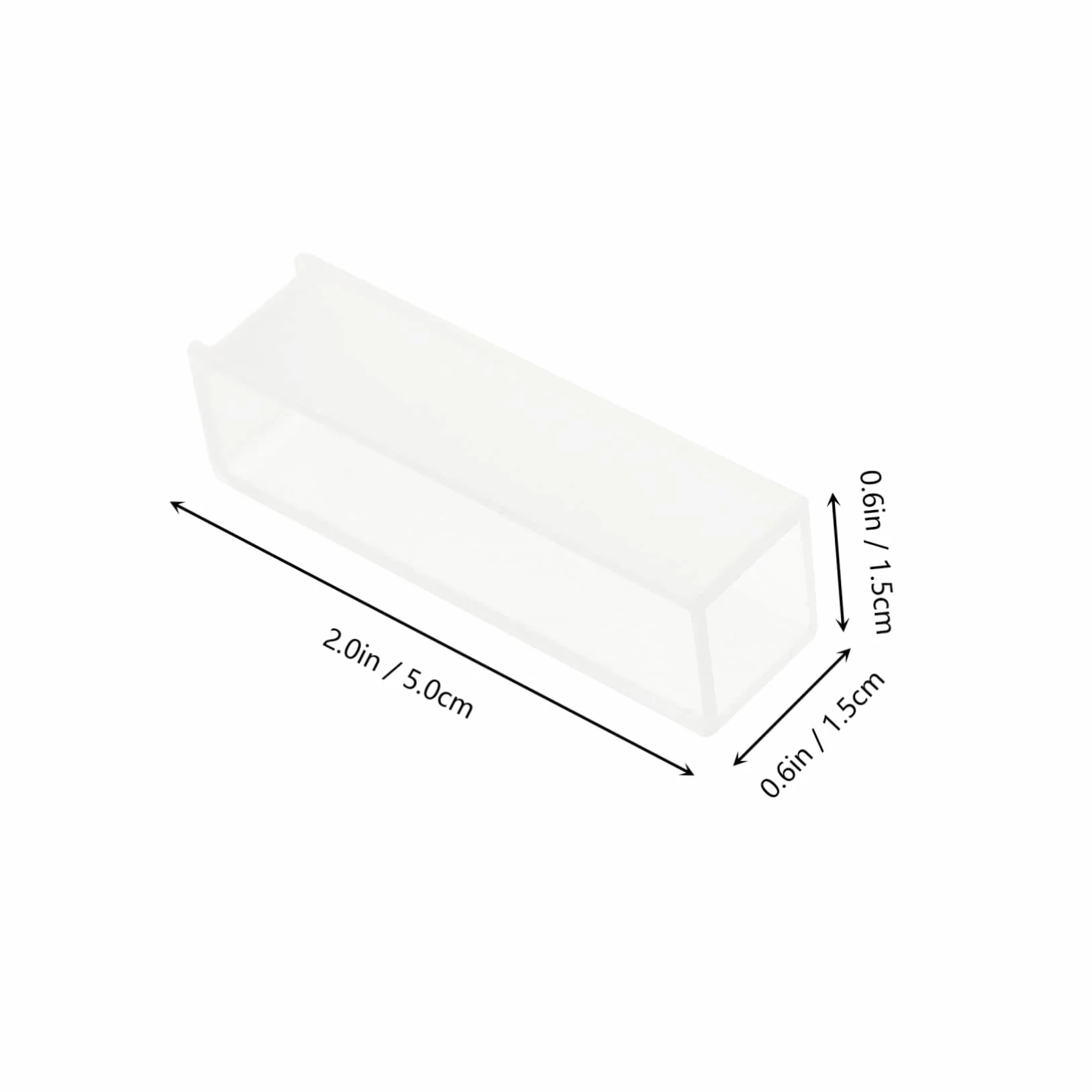 SOLUSTRE Set di 2 Cuvette in Materiale Sintetico 10mm per Spettrofotometro Laboratorio