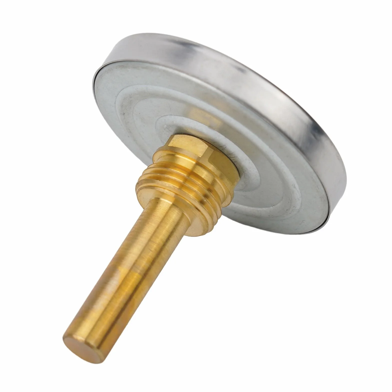 Misuratore di temperatura idraulico, diametro del quadrante 63mm, filo 1/2", 0-120 ° C, per il gabinetto della griglia del forno, Φ7*50mm, termometro bimetallico
