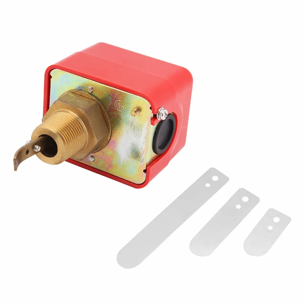 Akozon Flussostato Acqua R3/4 SPDT 15A 250V IP54 Pompa Rame Sensore Interruttore Flusso a Paletta