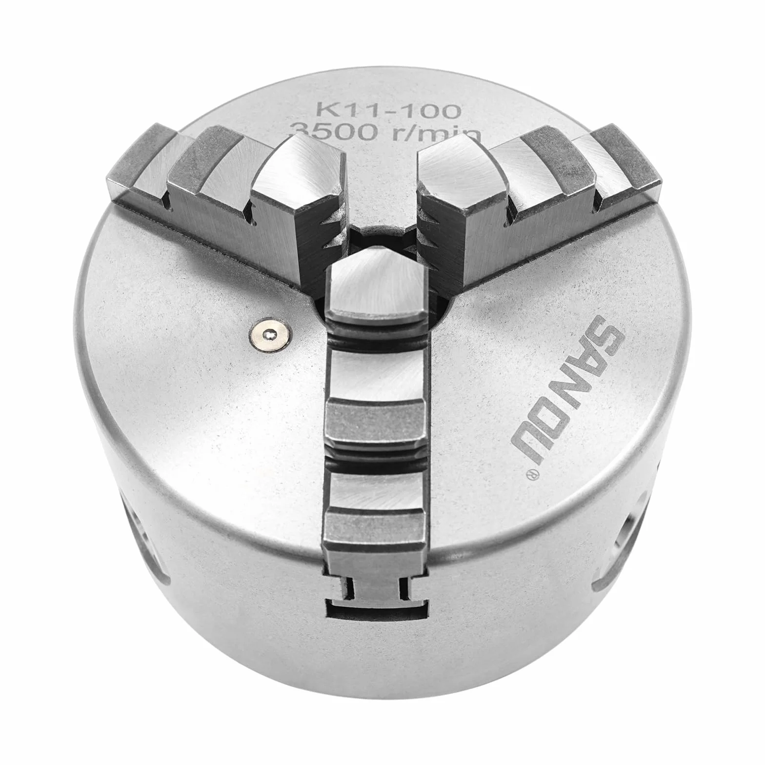 Mandrino rotante autocentrante biusgiyeny, 3 ganasce, campo di serraggio 100 mm, fodera per tornio in acciaio, compatibile con tornio, fresatrice, trapano, rettificatrice