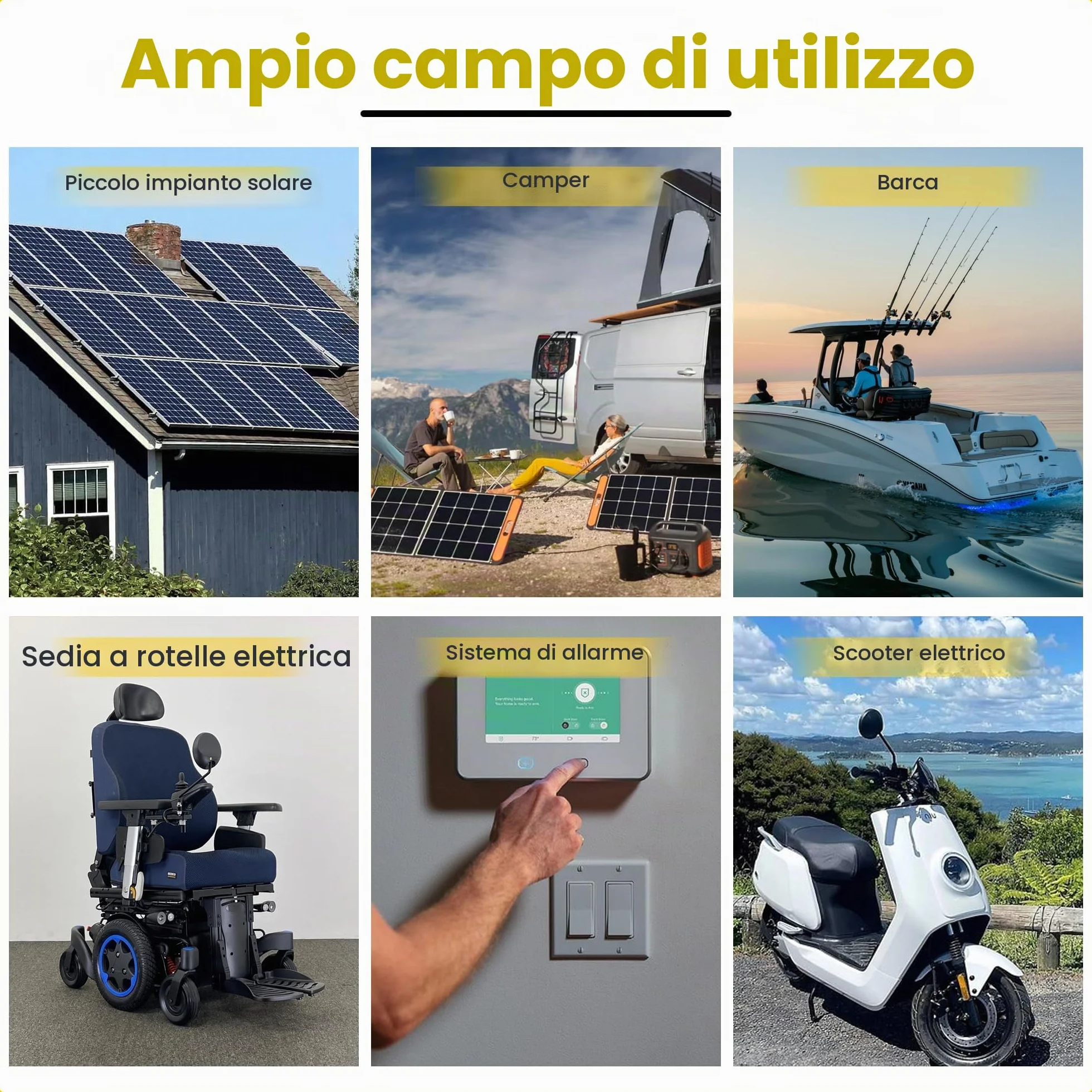 Offgridtec Agm Batteria Solare Estremamente Zyklenfest 1,2 Ah 20 Stuende 12 V, 2 – 01 – 001975