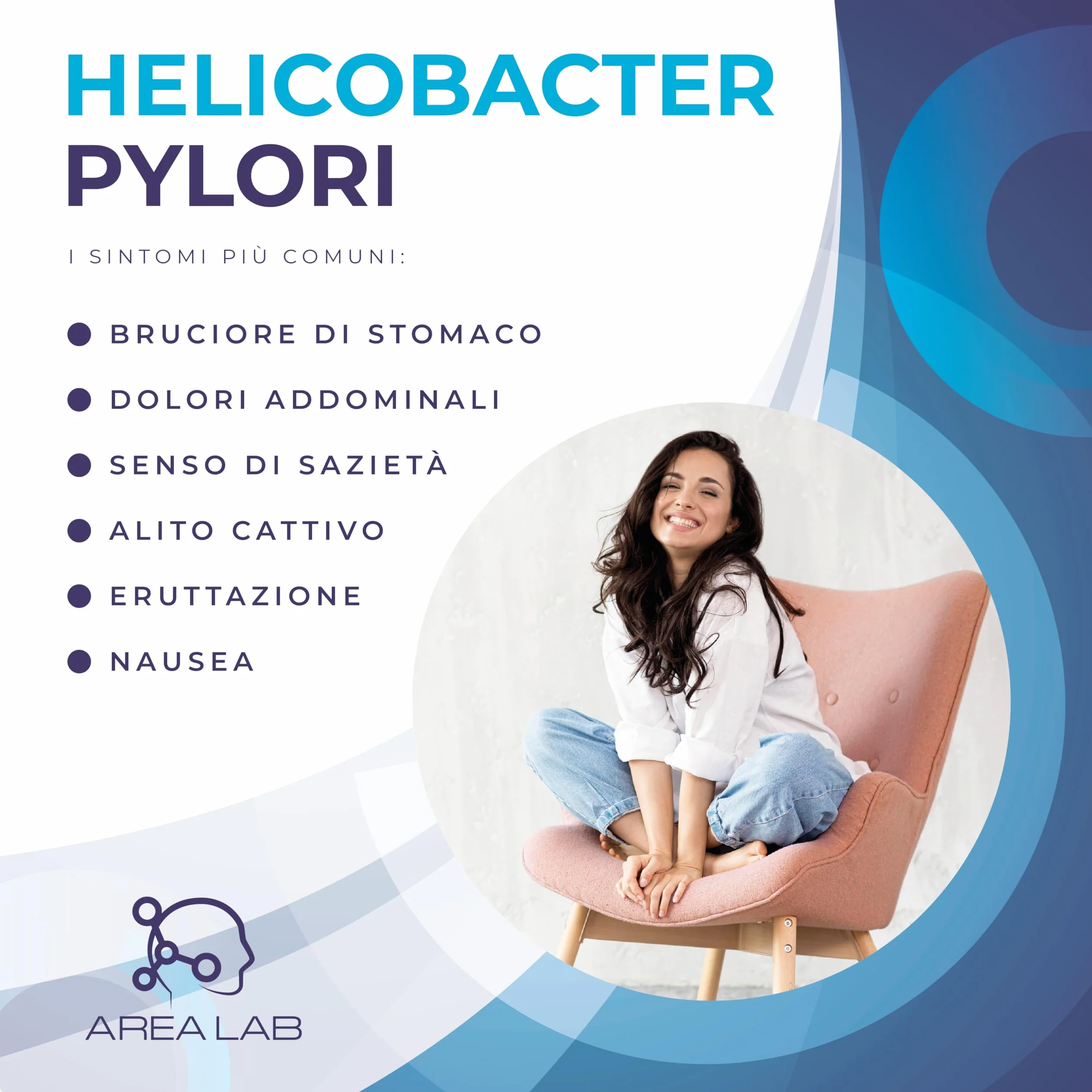 Test Helicobacter Pylori AREA LAB | Kit Analisi Feci H. pylori | Dispositivo Medico CE | Risultati 10 Minuti 97,8% Precisione