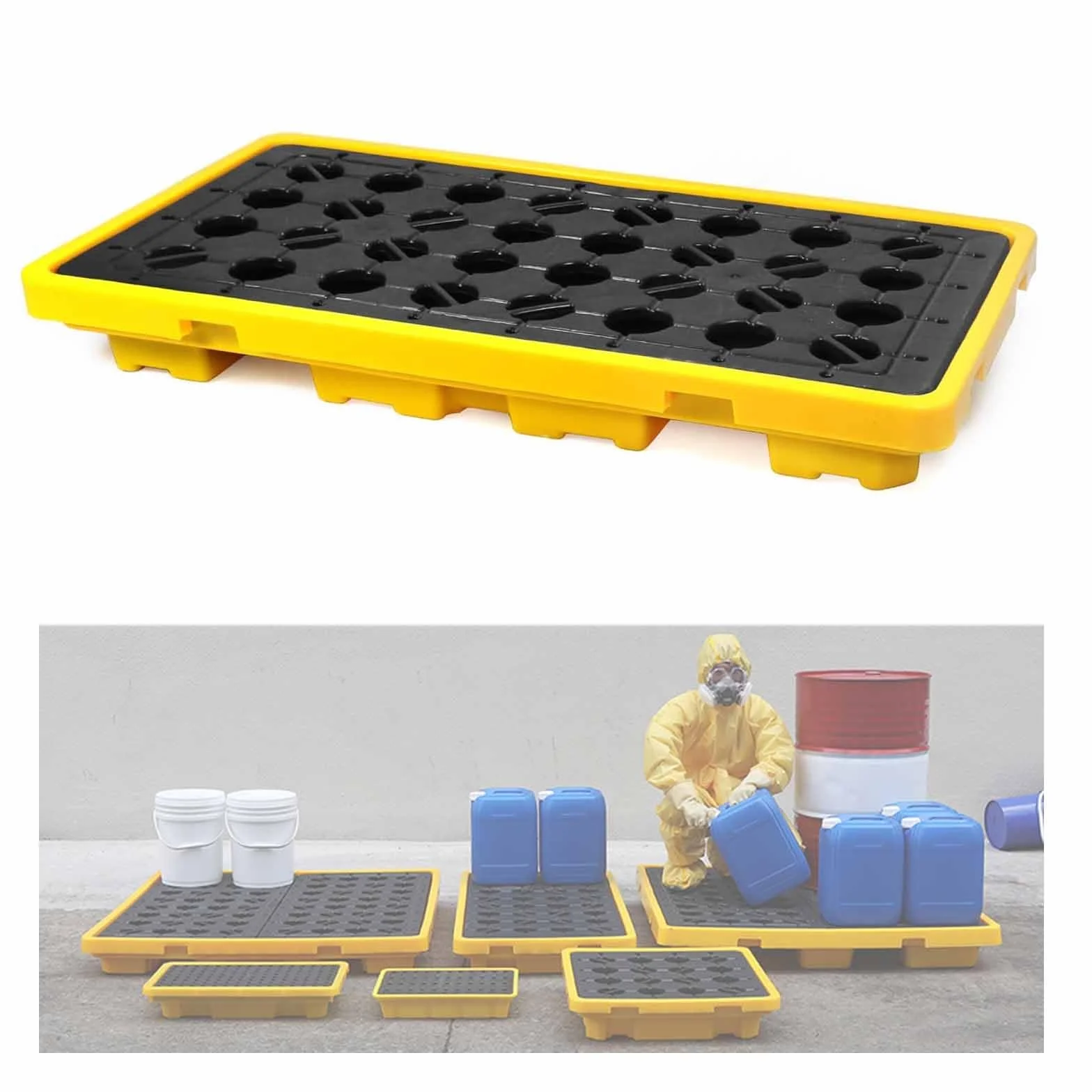 Contenitore di caduta della tasca del carrello elevatore del pallet di stoccaggio del garage industriale Capacità di carico 0.9kg Design anti-fuoriuscita Soluzione di nizzazione per impieghi gravosi