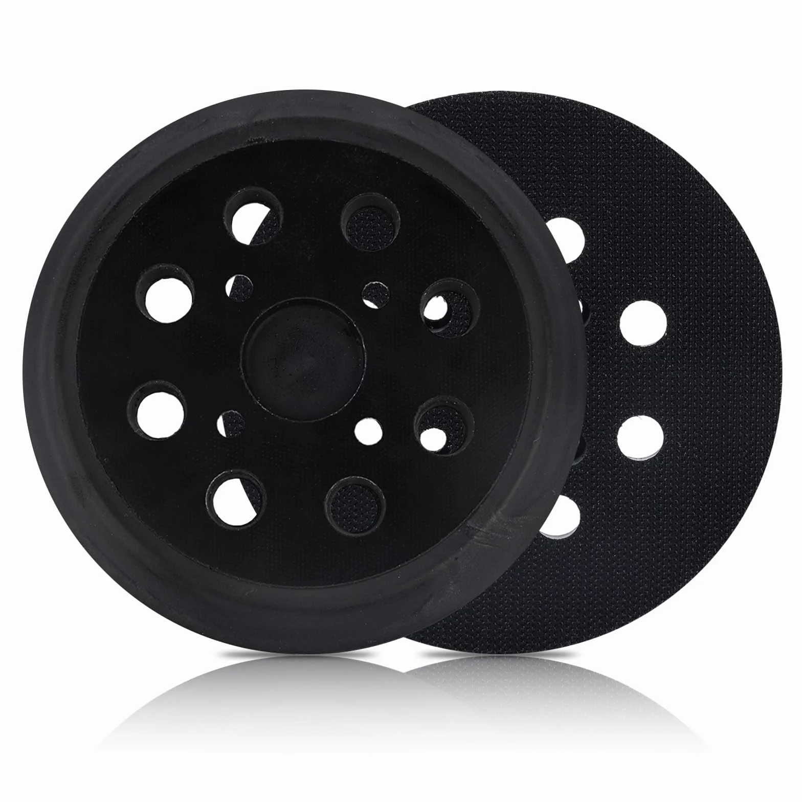 2pz Platorelli per Levigatrice Orbitale da 5in a 8 Fori, Codice OE# 51-36-7100 Compatibili con 6021-21 6034-21 2648-20 2648-21 per Ridgid R2501 R2600 e Altre Levigatrici Roto-Orbitali