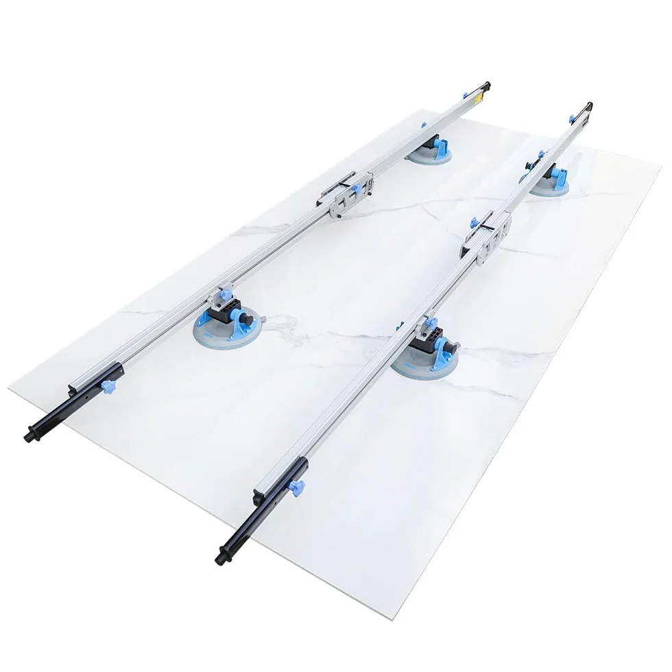 Raizi CarriX - Guide regolabili 1340-2400 mm, telescopiche di grandi dimensioni, con 4 x 200 mm, in silicone bianco