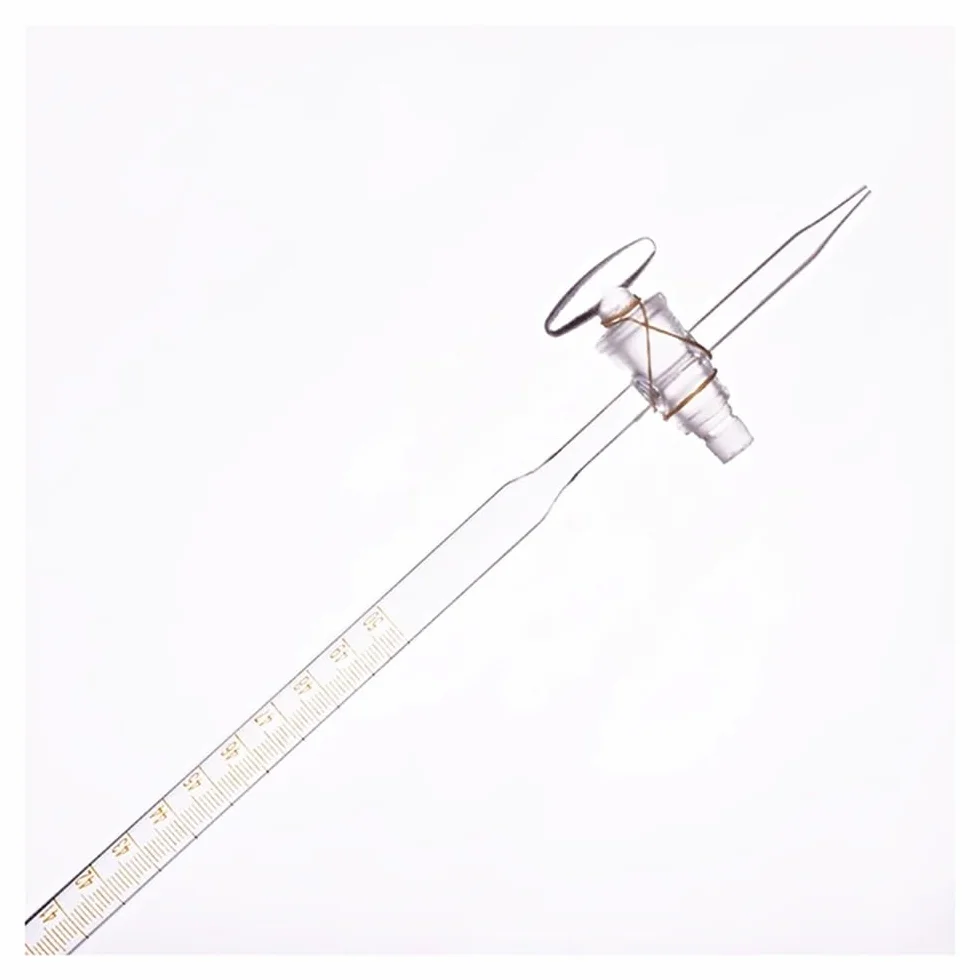 Vetreria da laboratorio 3 burette da 50 ml con interruttore a valvola in vetro