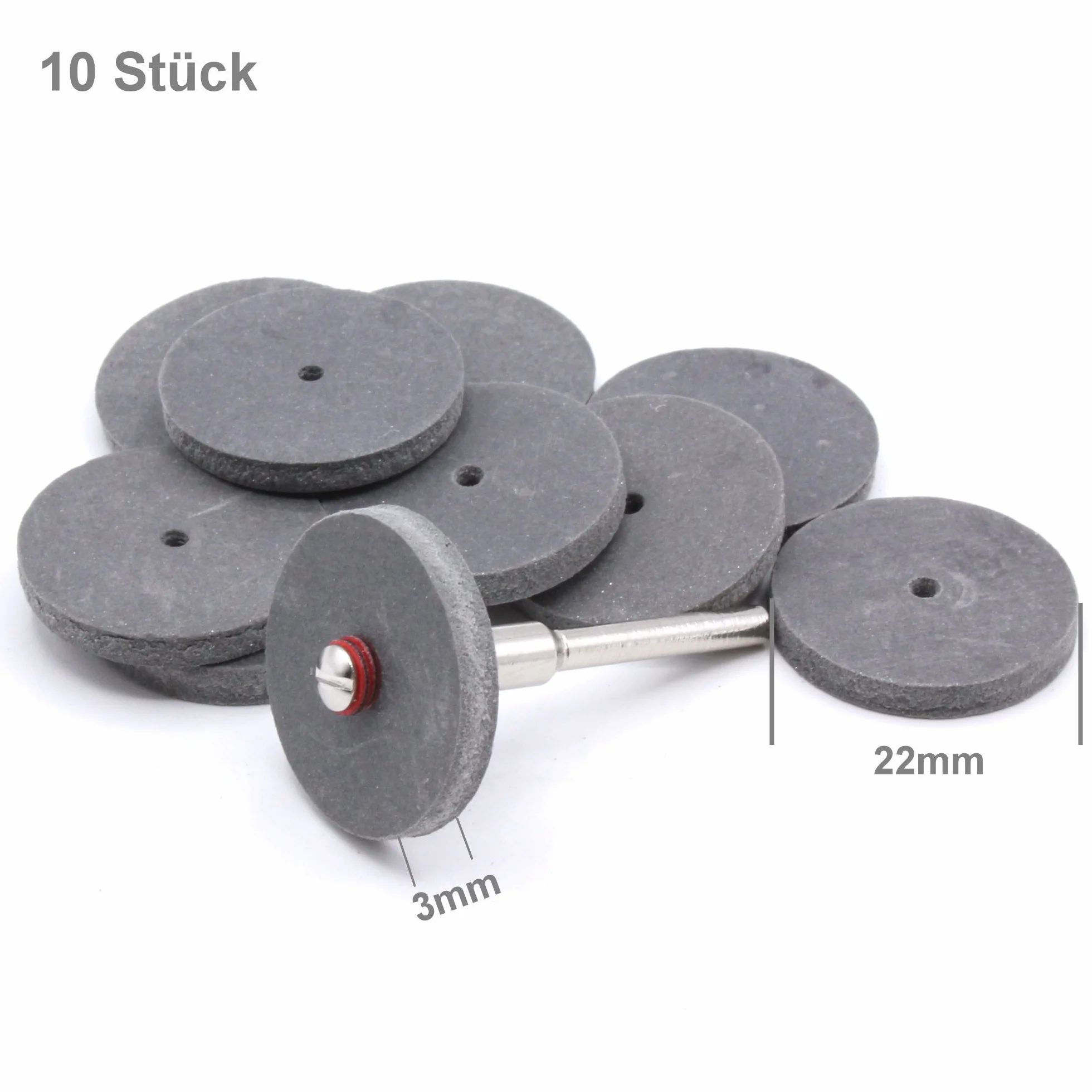 Gomma dischi per lucidare 22 mm per Dremel Proxxon Mini smerigliatrice utensile multifunzione