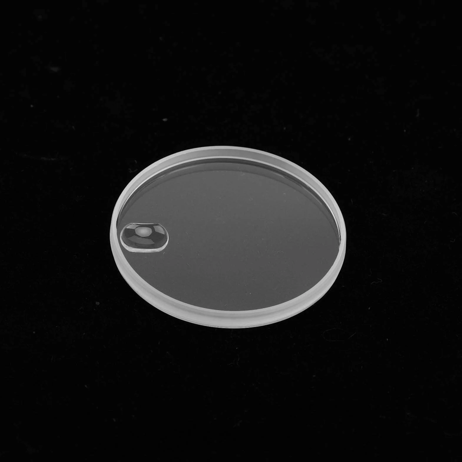 Shanrya Vetro Zaffiro per Orologio Resistente Al Calore Vetro per Orologio per Orologiaio Lente D'ingrandimento per Finestra con Datario a Cupola: (30,6 mm)