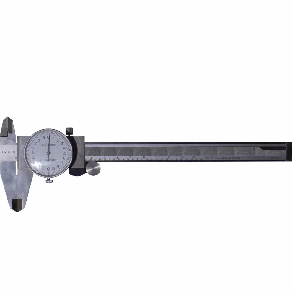 BORLETTI LTF calibro analogico 150 mm orologio precisione 0,02 mm scala metrica